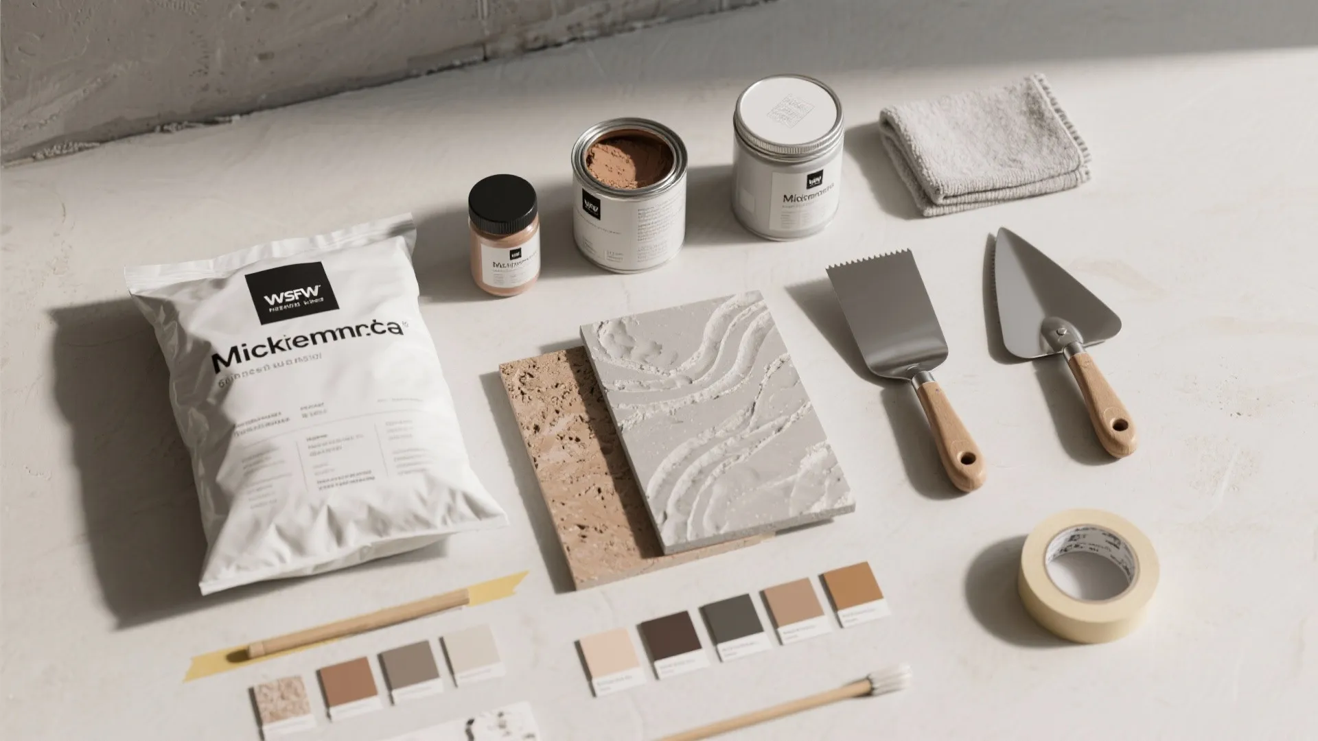 Idea 2: Microcement or textured paint that’s actually washable