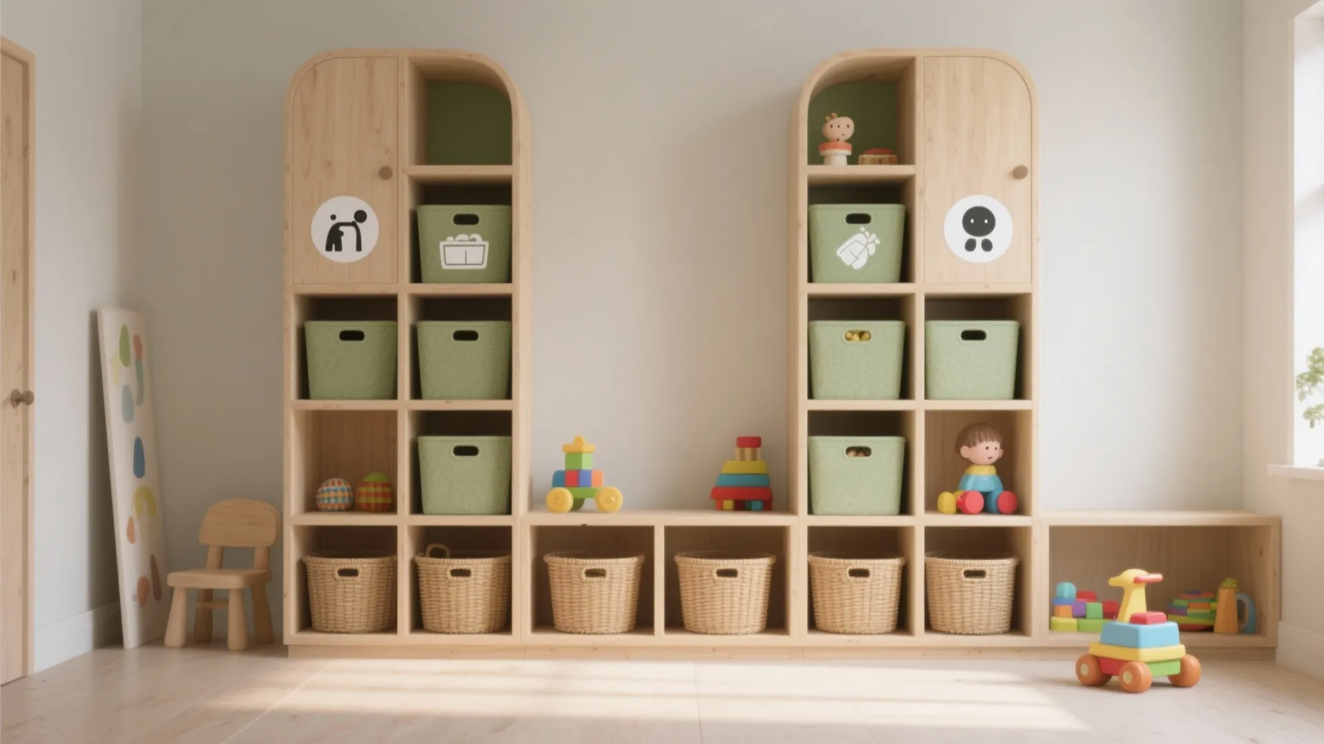 Idea 2: Modular, Labeled Storage Kids Can Own