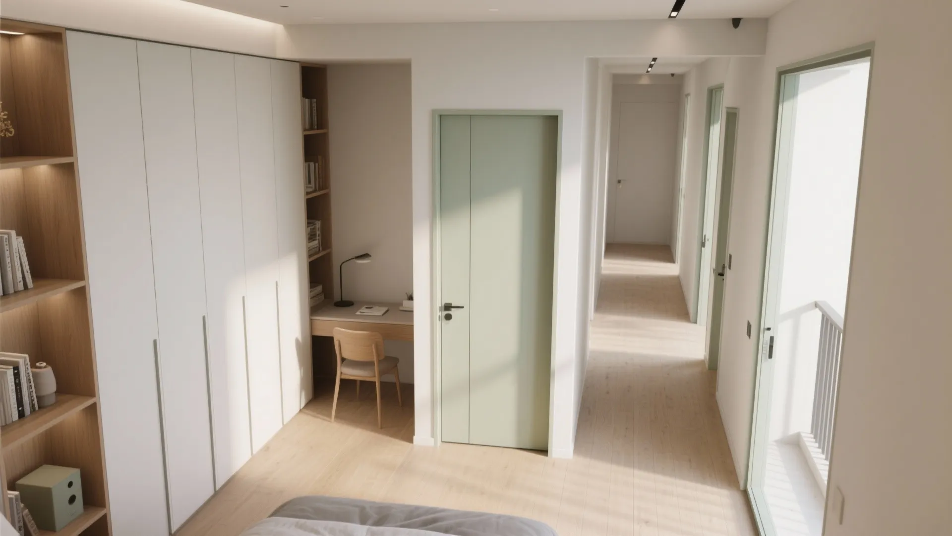 Idea 3: Circulation-First Corridors and Pocket Doors