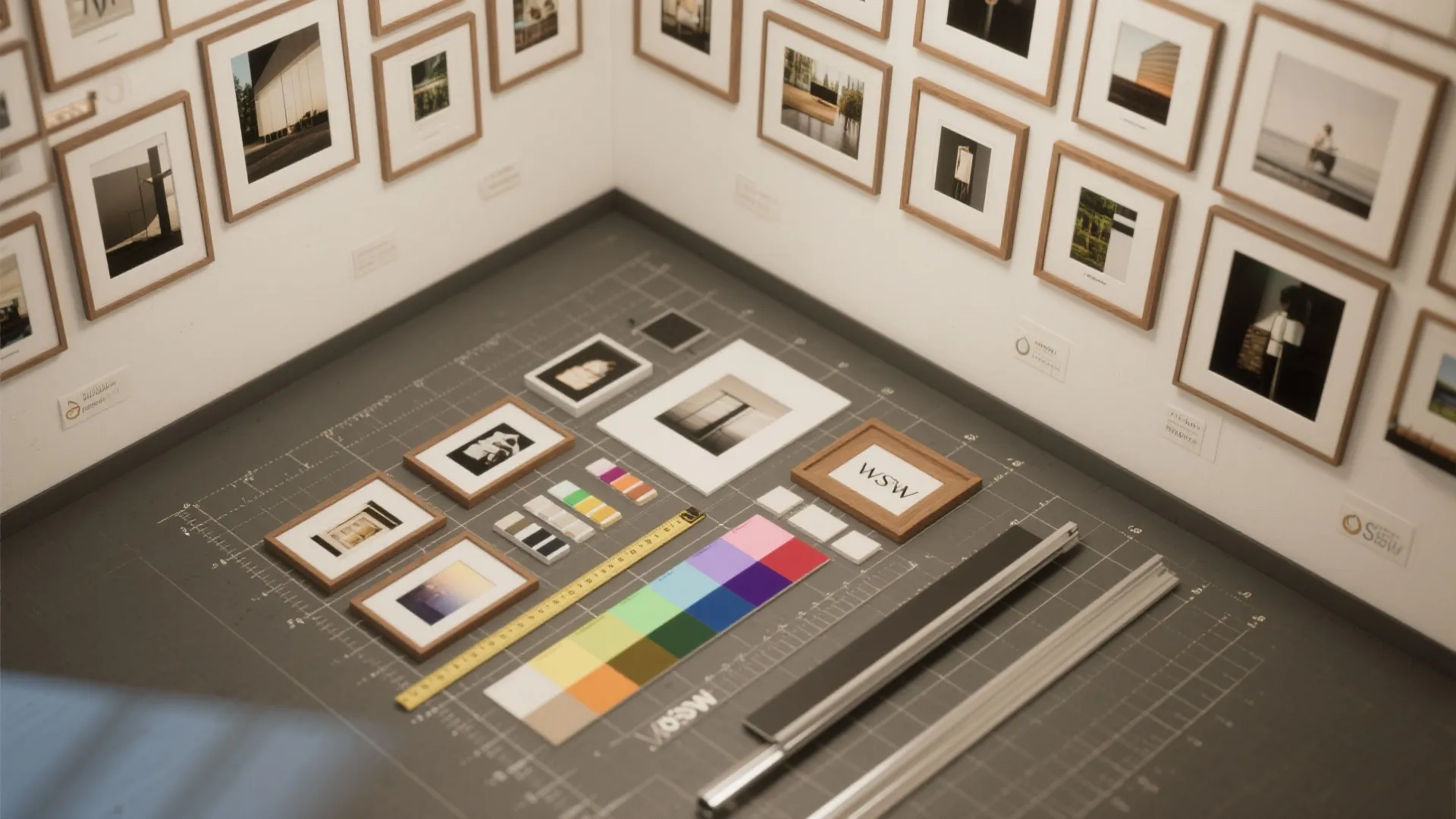 Idea 3: Picture ledges and a rotating mini-gallery