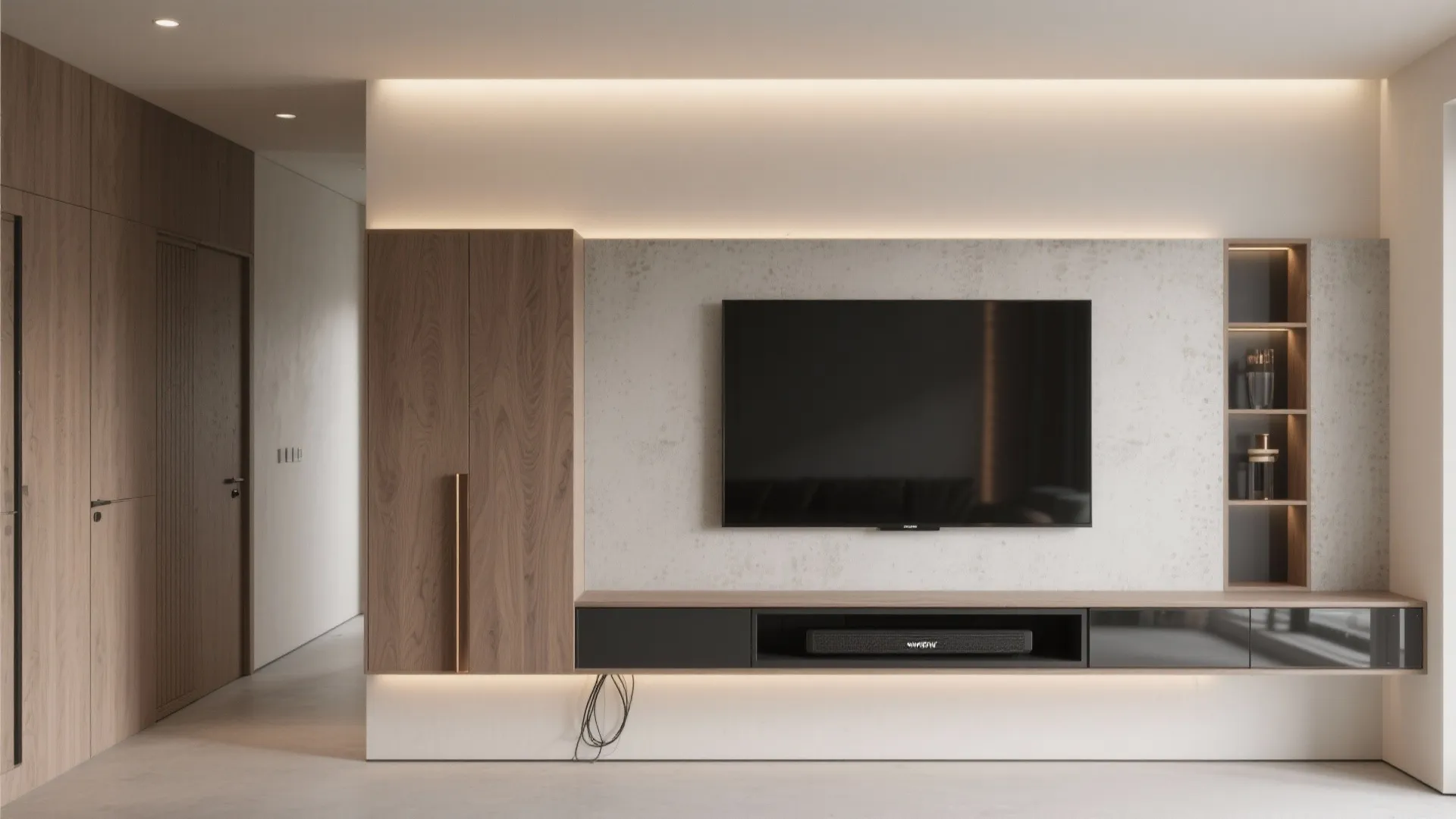 Idea 3: The Distraction-Free TV + Storage Wall