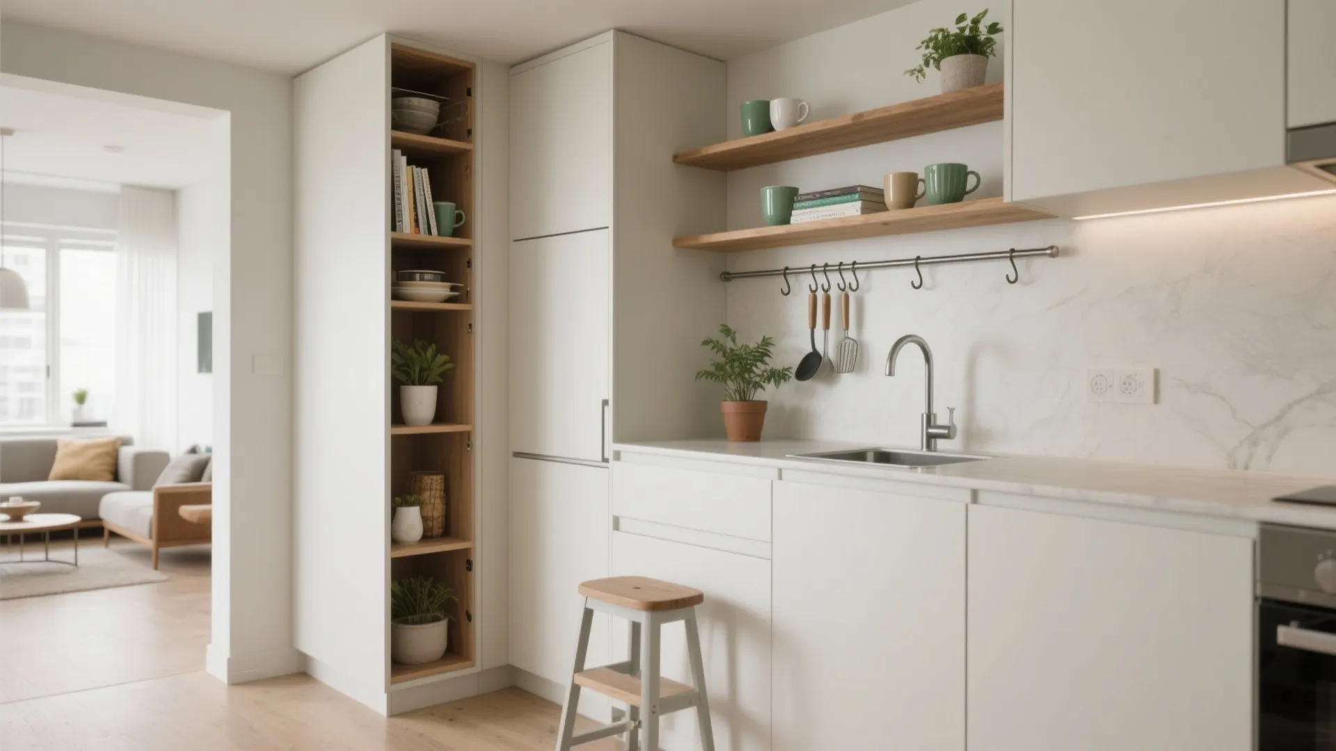 Idea 3: Climb the walls—smart vertical storage