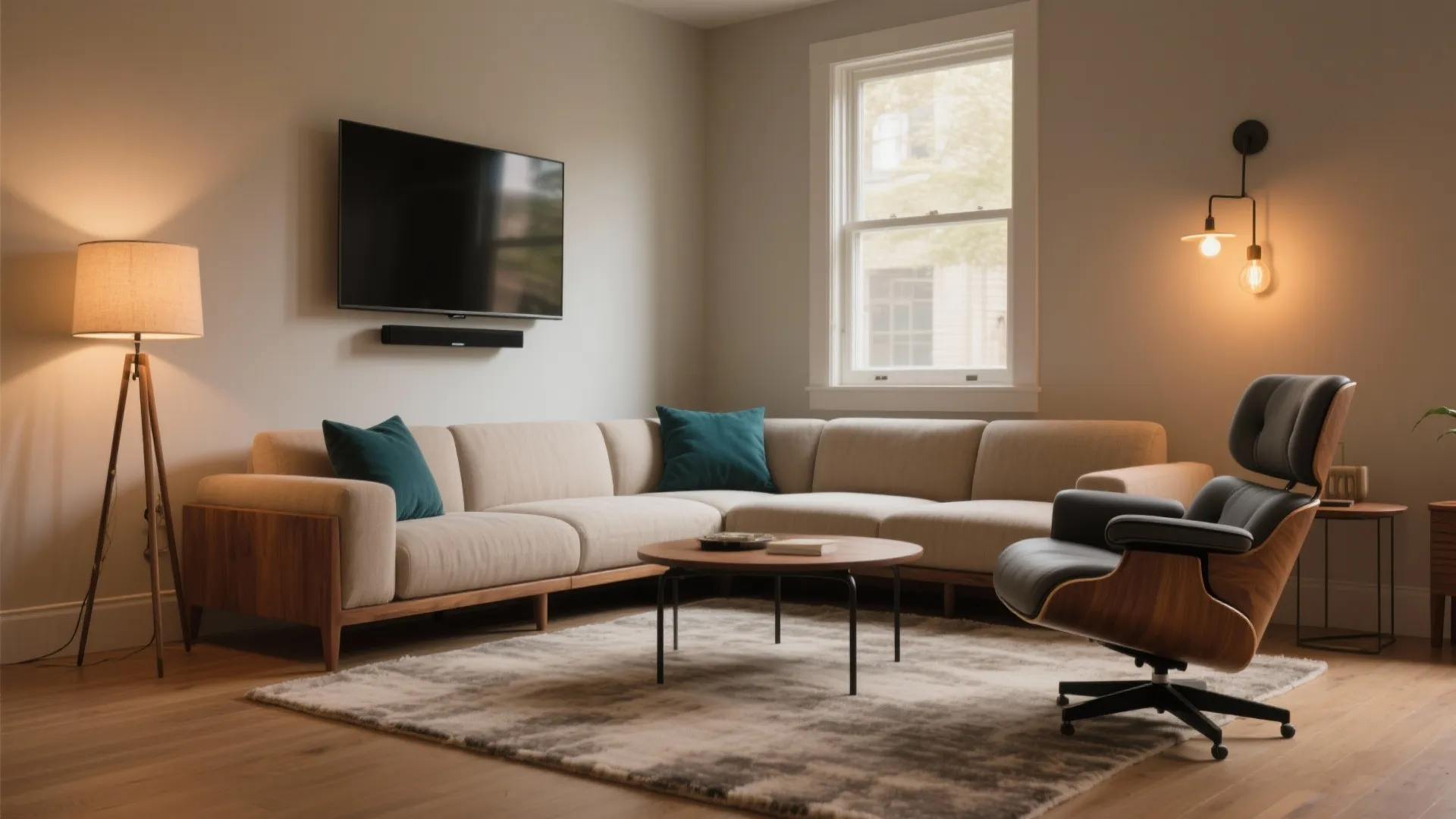 Idea 4: Corner conversation + smart mounting