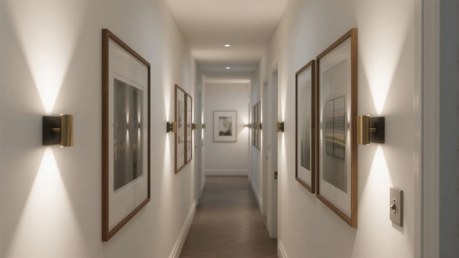 Idea 4: Make a gallery wall glow (and guide the way)