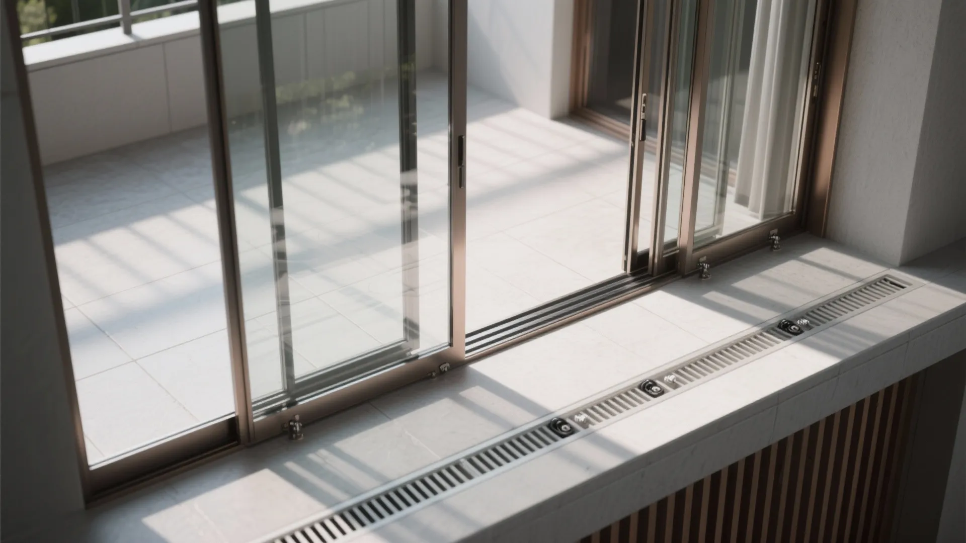 Idea 4: Slide-and-stack glass that turns a balcony into a micro-sunroom