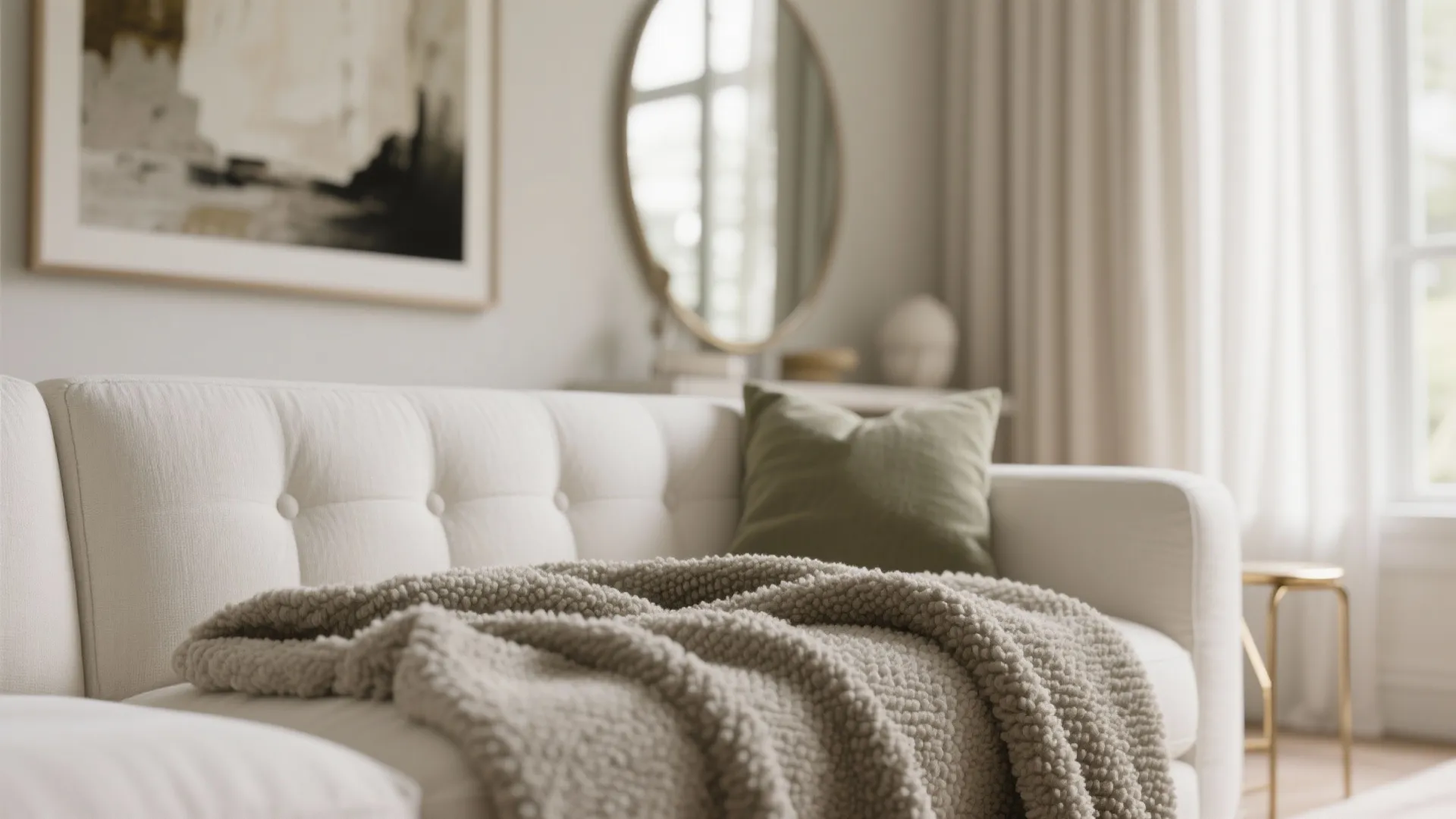 Idea 5: Visual tricks—tone-on-tone, big art, and mirrors