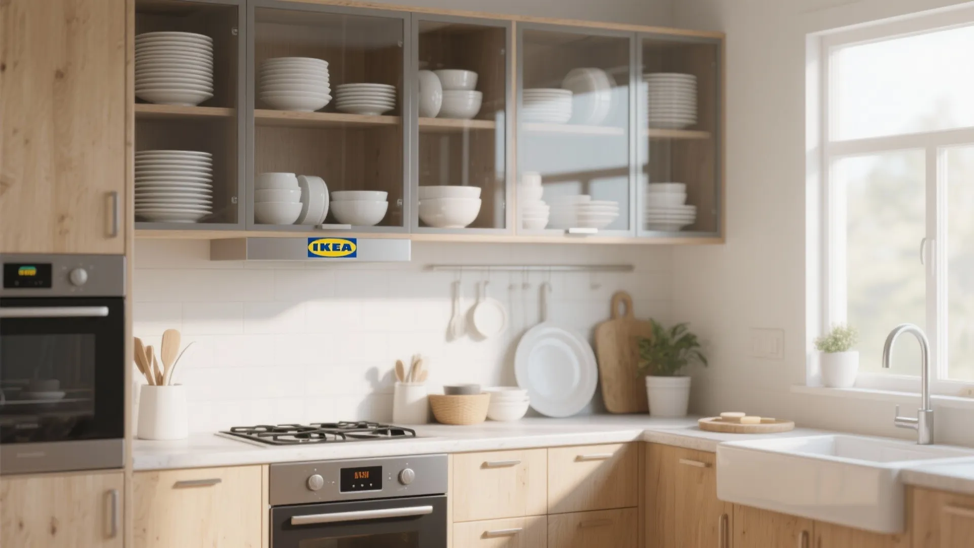 8. Use Glass-Front Doors