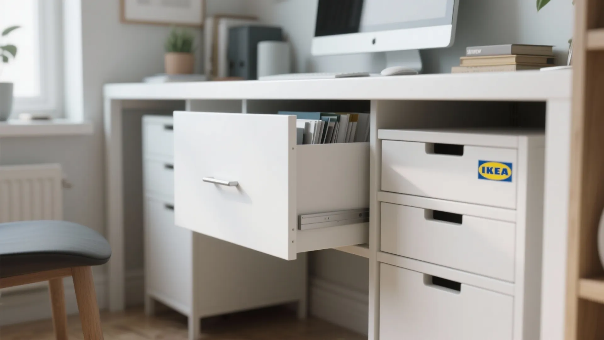 5. Hidden Storage Cabinets