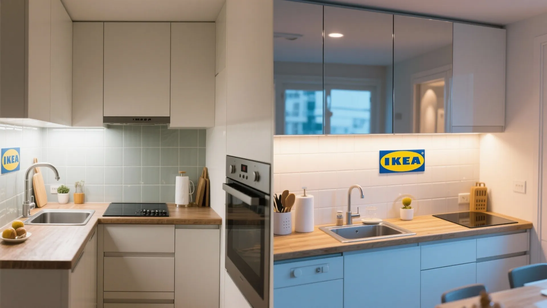 8. Mirror Backsplashes