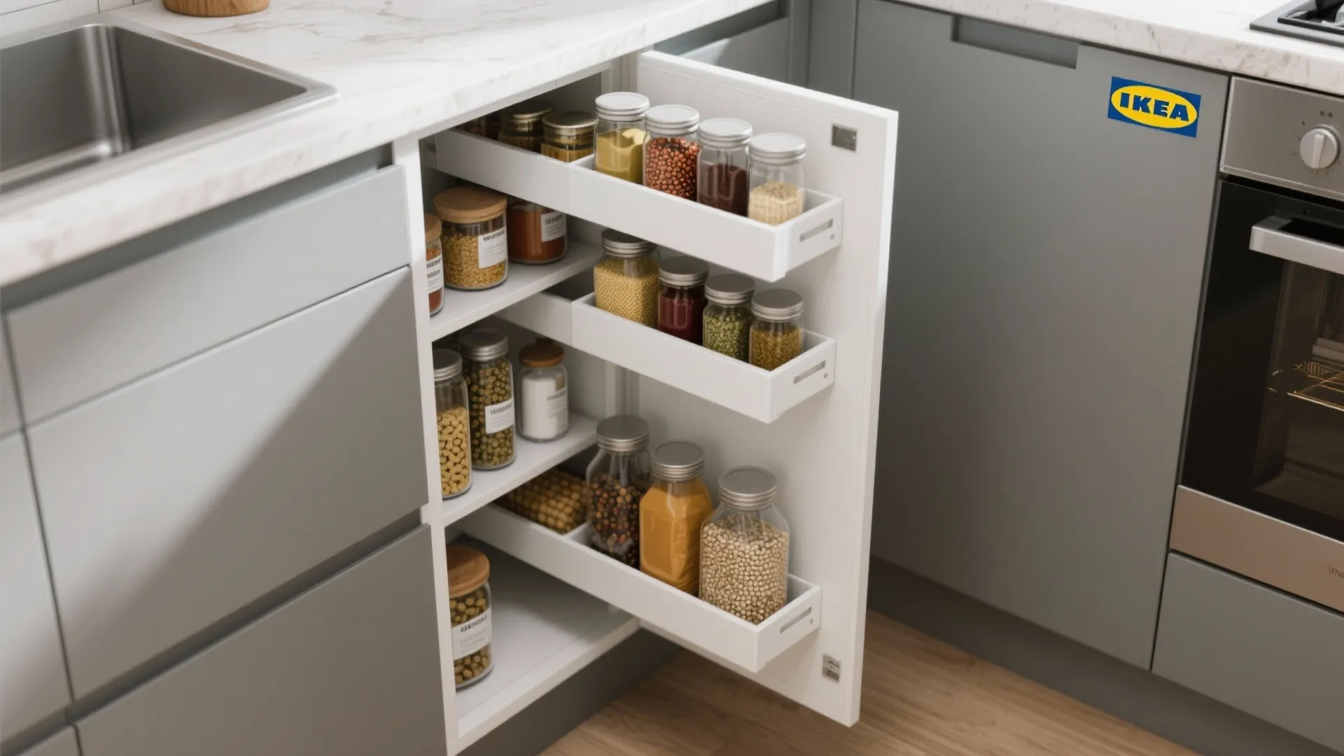 6. Sliding Pantry Solutions