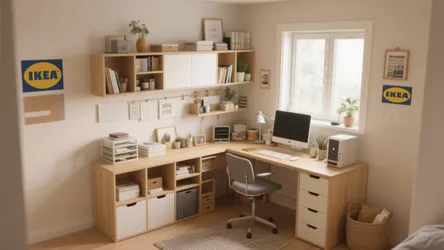 10 IKEA Small Office Ideas for Big Impact