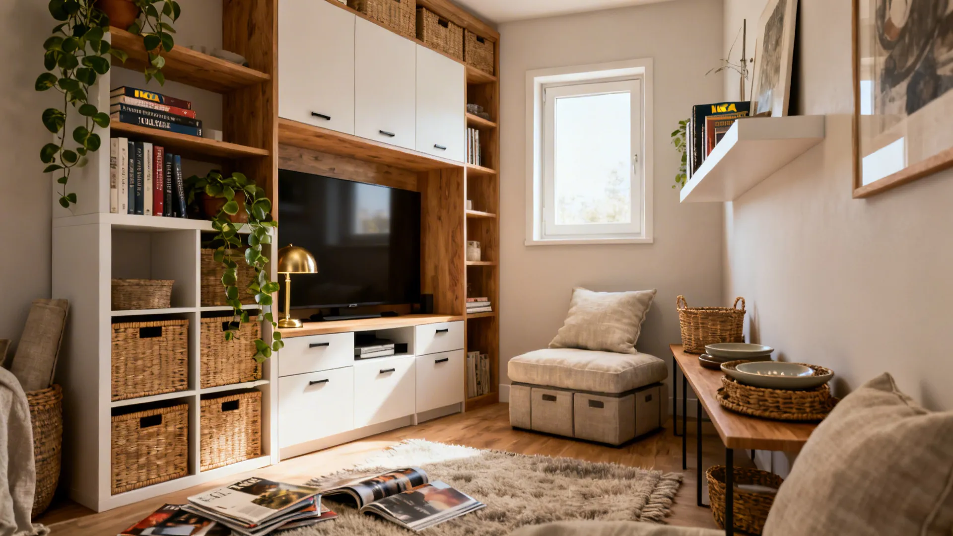 IKEA Living Room Storage: 5 Smart Ideas