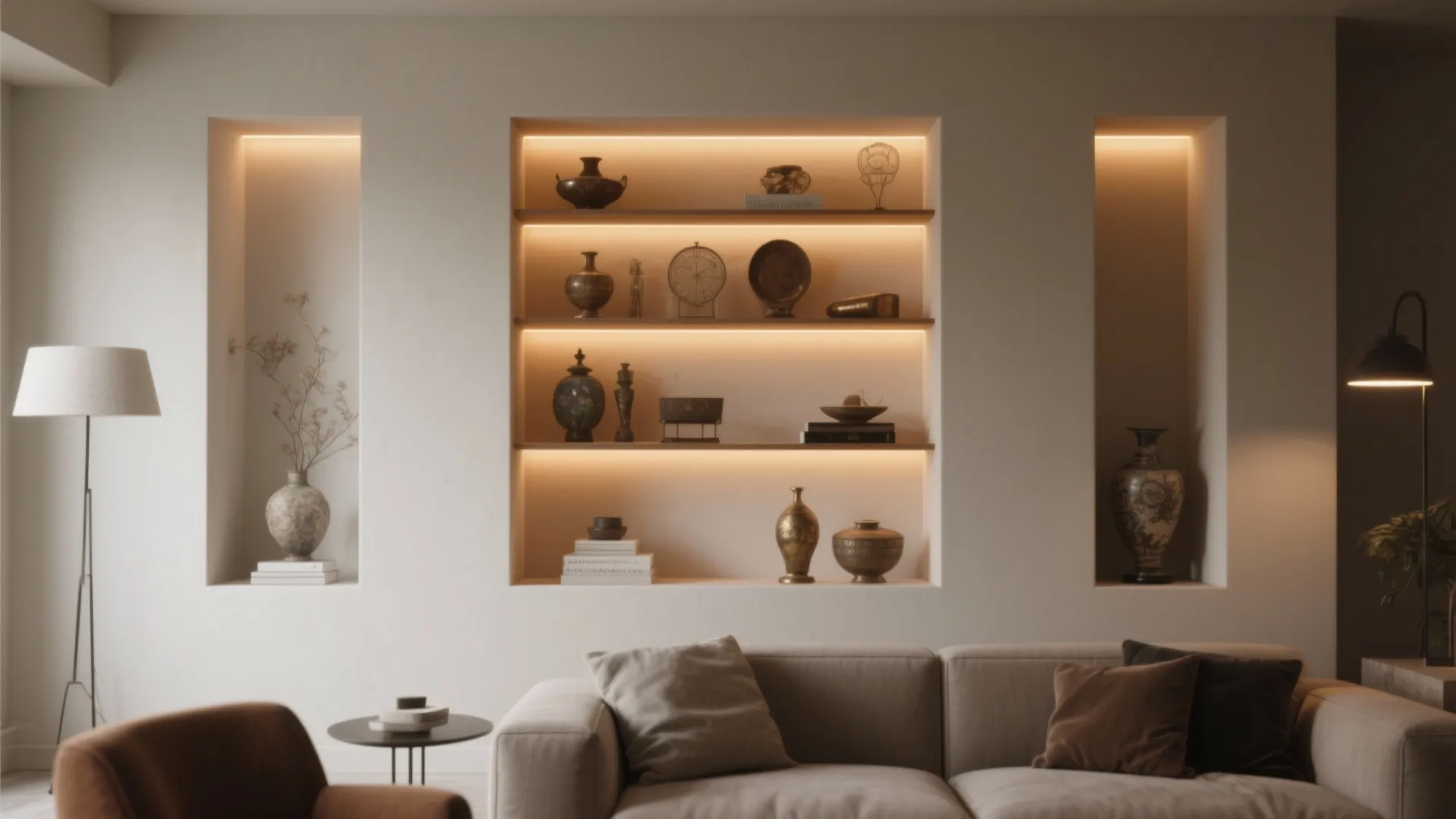 4. Illuminated Display Niches