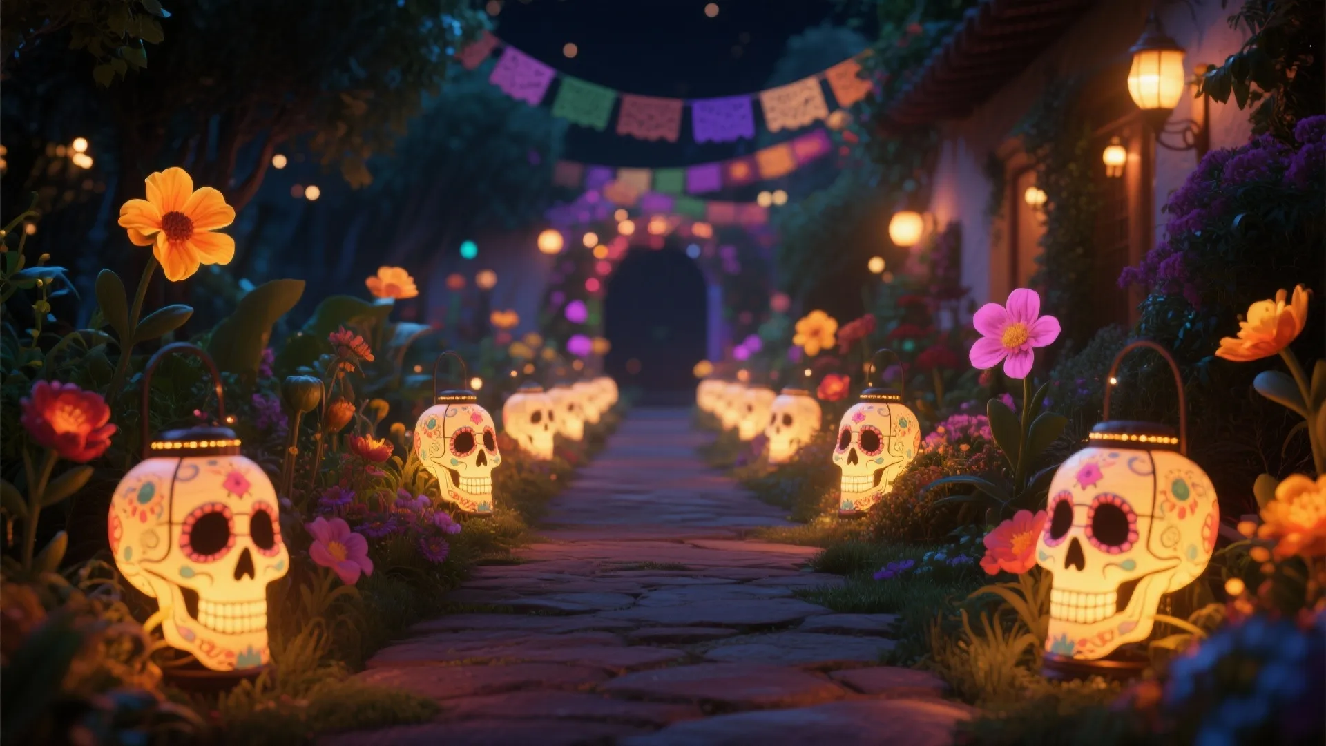 7. Illuminated Path Markers