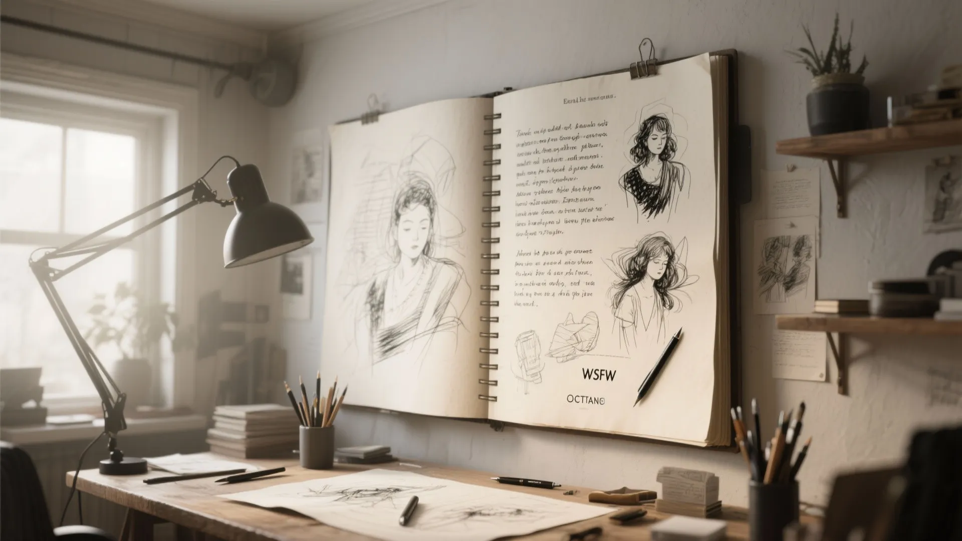 Illustrated Poetry Wall