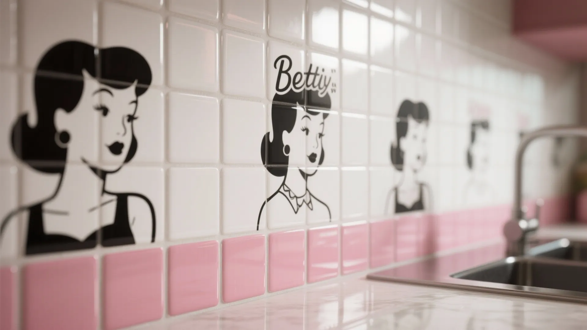 2. Illustrated Tile Accent — Tell a short visual story