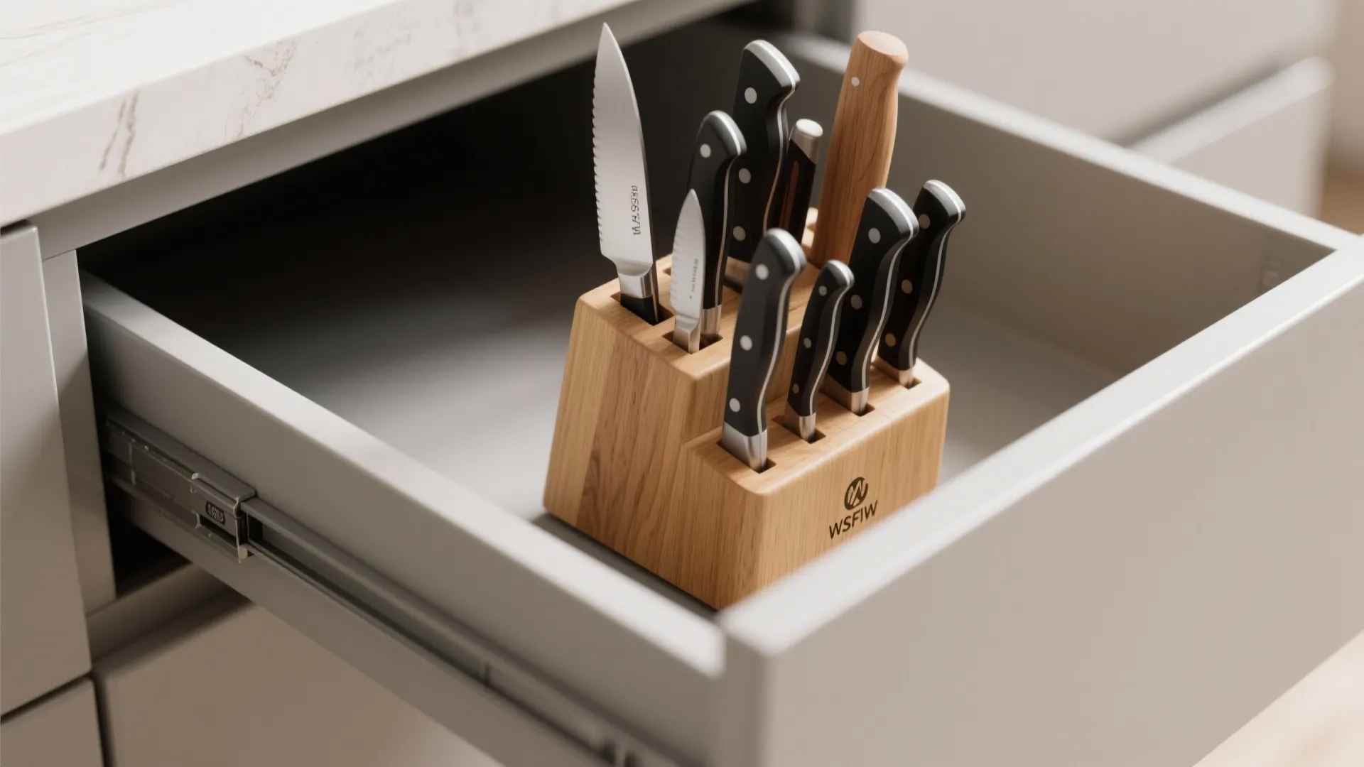 3. Knife block in-drawer