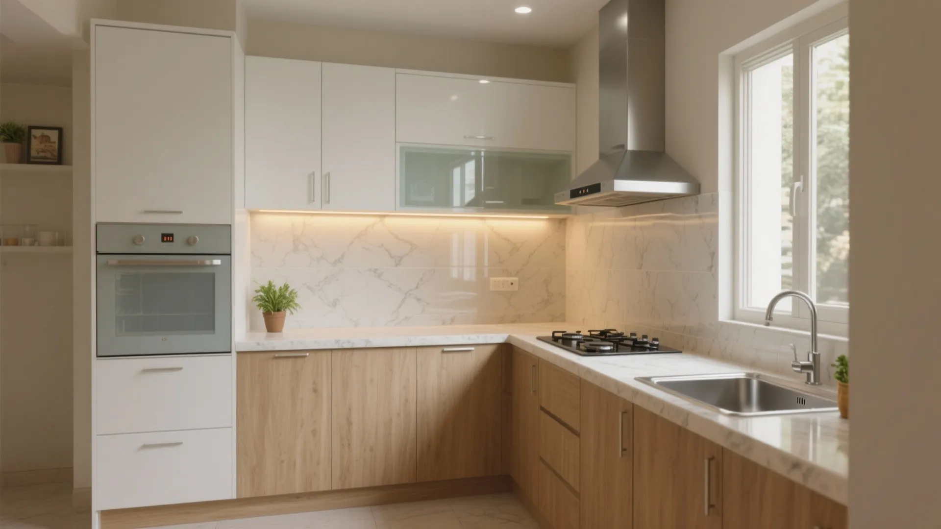 2 BHK Flats in Ghaziabad Indirapuram: 5 Smart Kitchen Ideas: Small space, big creativity—my 5 proven design inspirations for 2 BHK kitchens in Indirapuram