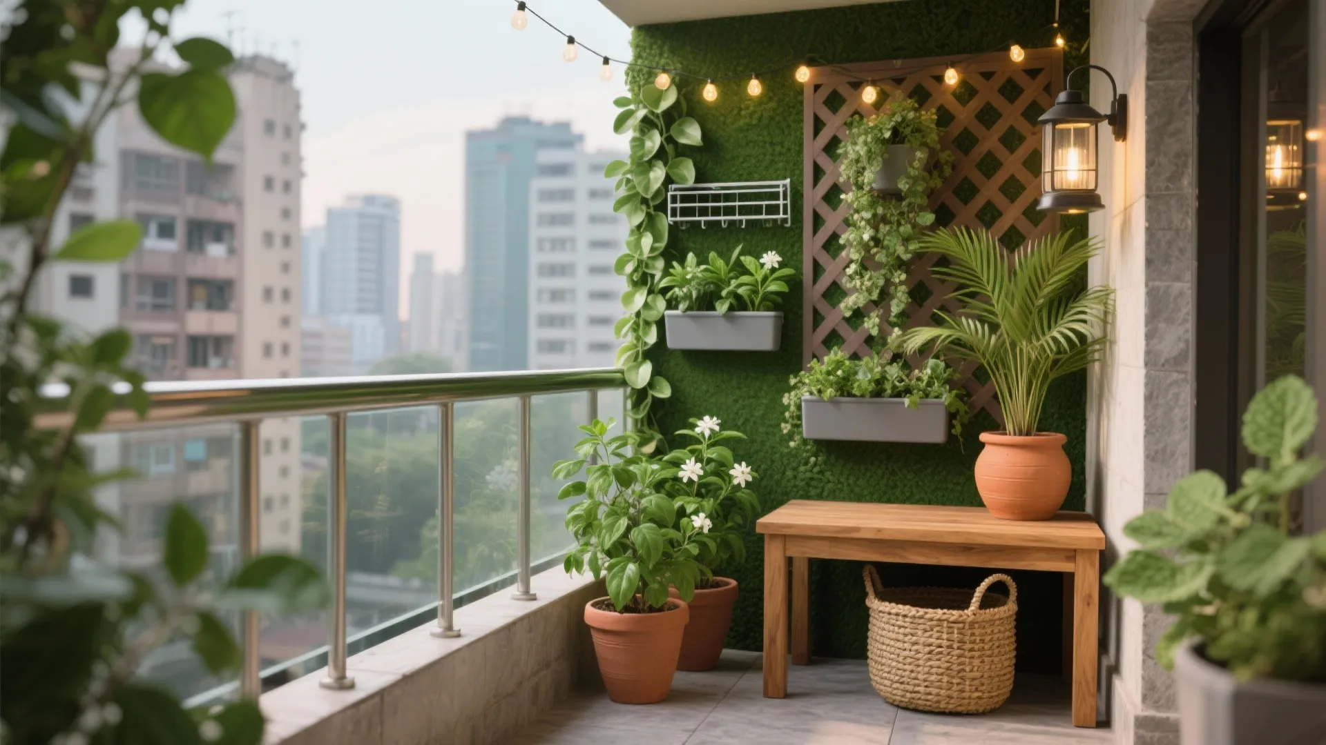 5 Indian Balcony Garden Decoration Ideas: A designer’s small-space playbook for lush greenery, monsoon-ready materials, and mood lighting on apartment balconies in India