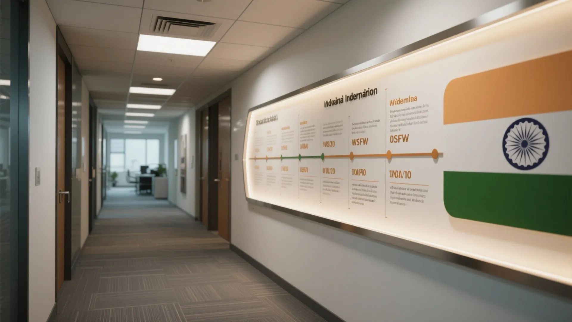 Mini History Timeline Display