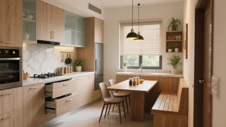 5 kitchen and dining room designs India