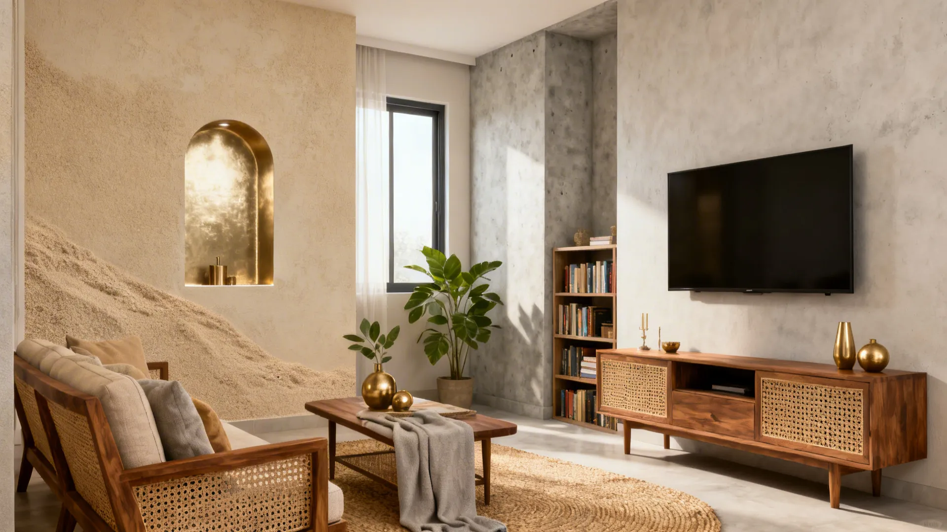 5 Texture Paint Designs for Living Room India