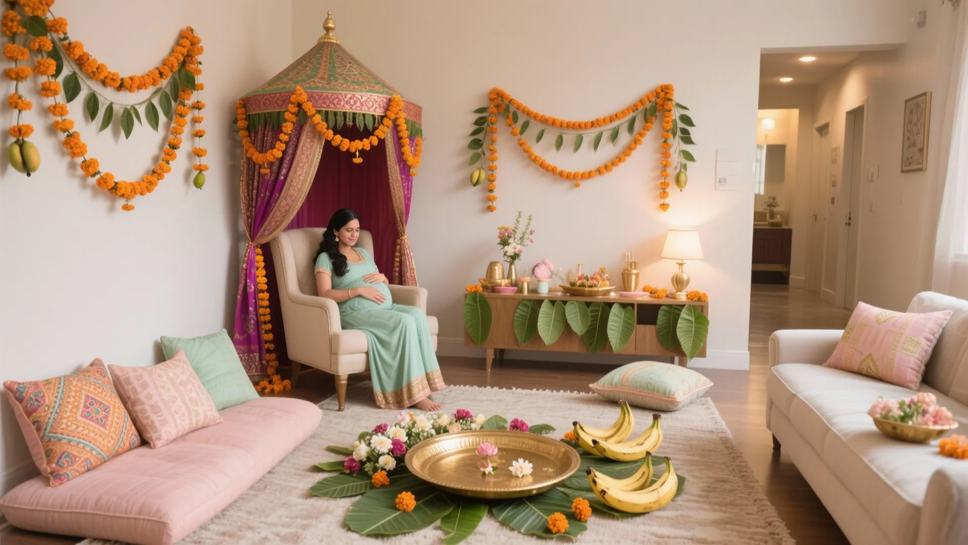5 Indian Style Baby Shower Decoration Ideas at Home: Designer-tested, small-space friendly godh bharai decor with budgets, lighting, and cultural warmth