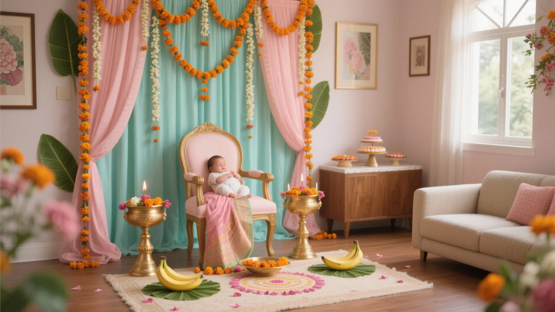 5 Baby Shower Decoration Ideas Indian Style: From marigolds to rangoli, here are five Indian-style baby shower decoration ideas I’ve used in small apartments—layered with tradition, color psychology, and smart layouts.