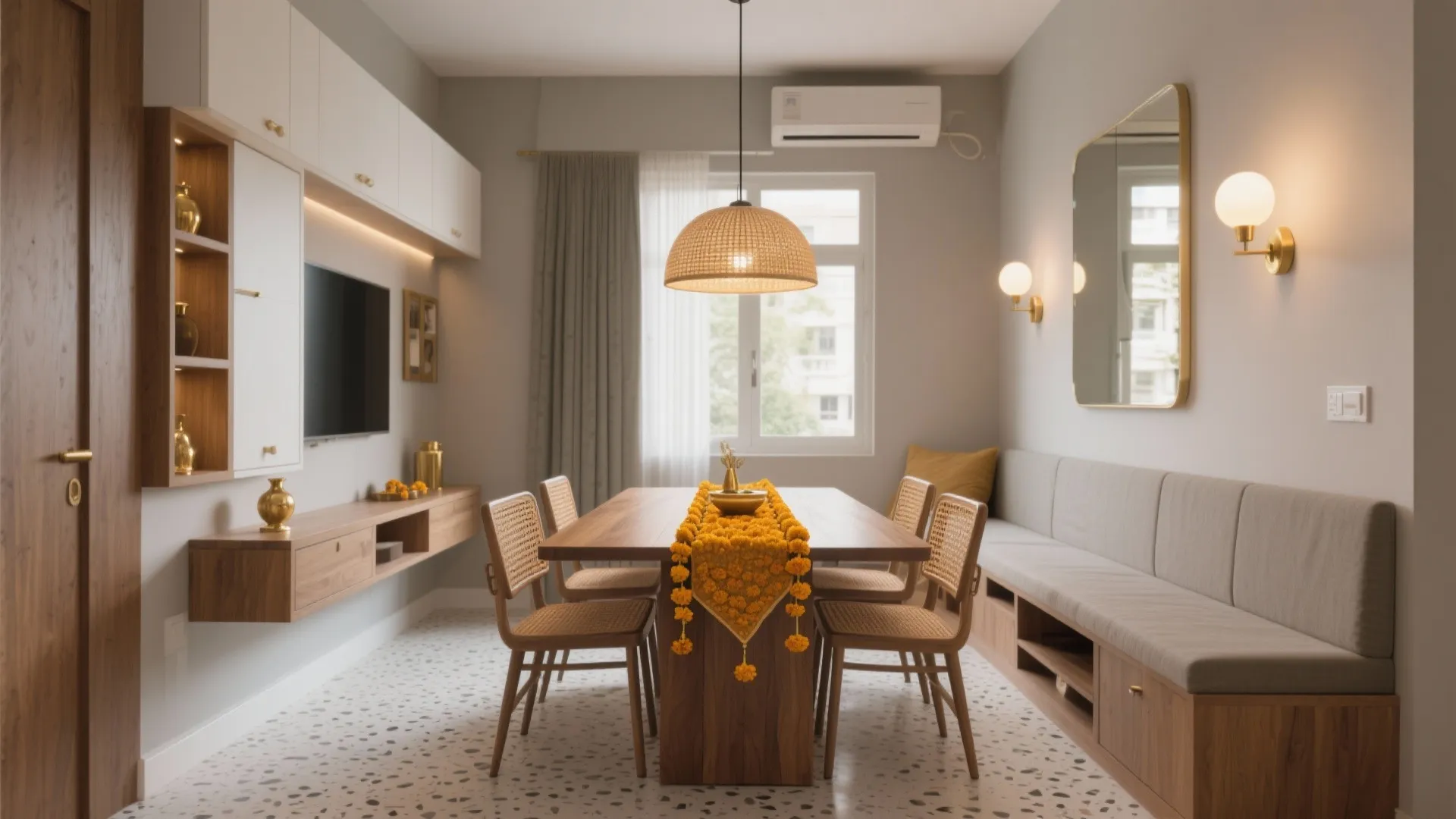 Dining Room Interior Design India: 5 Ideas That Work: Small spaces, big creativity—my 5 proven dining room design ideas for Indian homes with real pros, cons, and practical tips