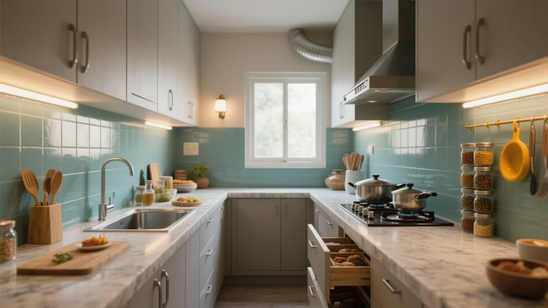 Small Kitchen Interior Design India: Space-Saving Ideas That Shine: 1 Minute to Transform Your Indian Small Kitchen for Maximum Efficiency