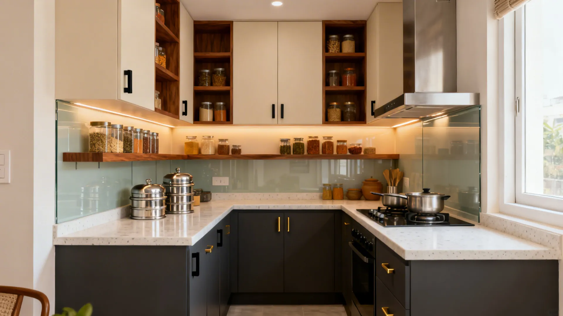 Indian Kitchen Cabinets: 5 Color & Design Ideas