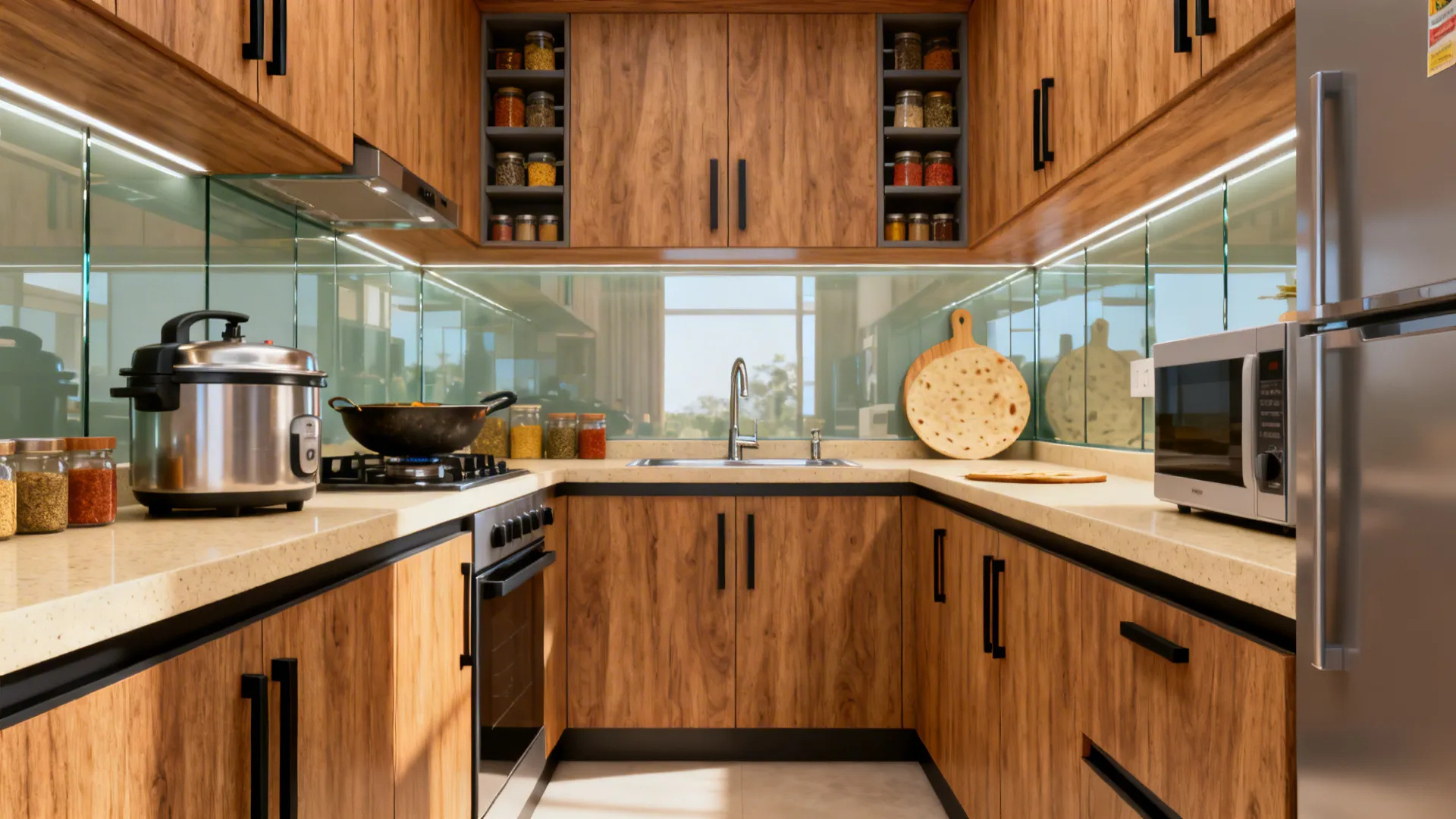5 Indian kitchen design ideas for small kitchens (Marin Ply): Small kitchens, big ideas: my 5 proven Indian kitchen design strategies with marine-grade ply durability