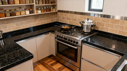 Indian kitchen design: 5 granite and tiles ideas