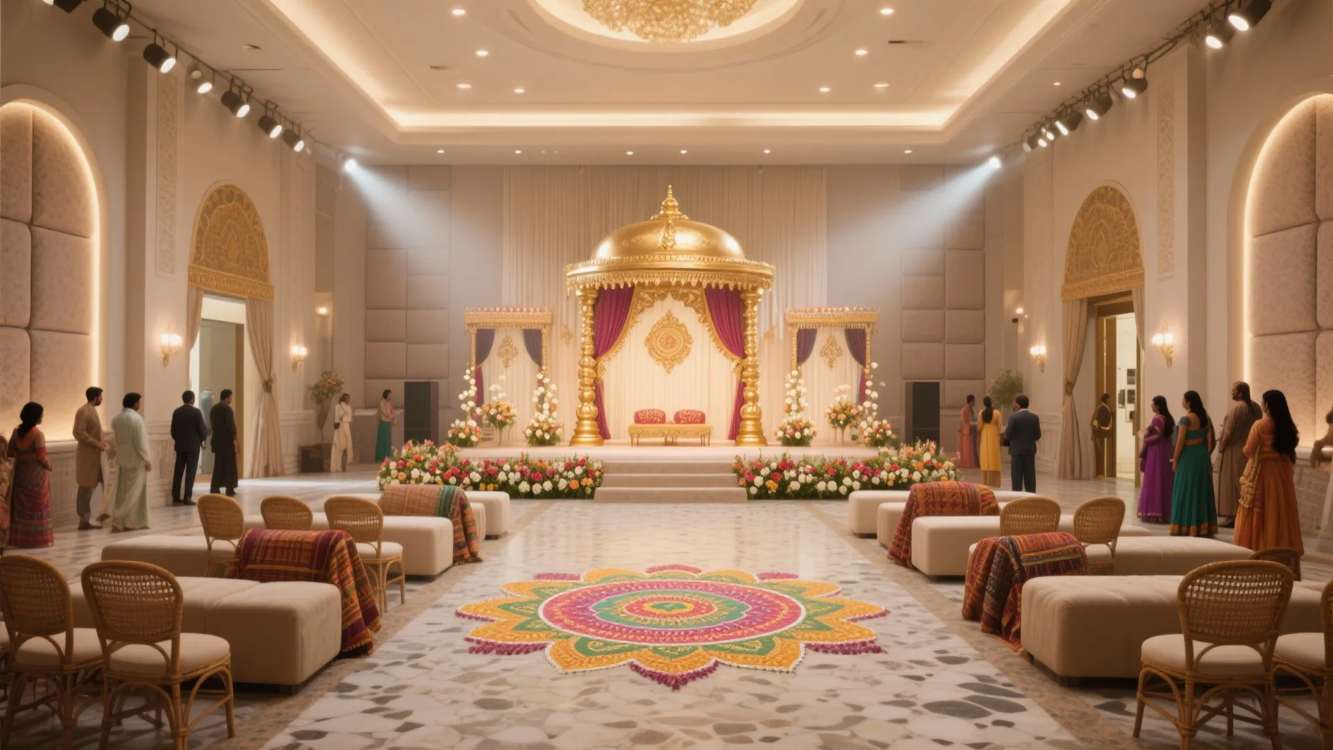 Rangoli Marriage Hall Design: Create Stunning Spaces for Your Big Day