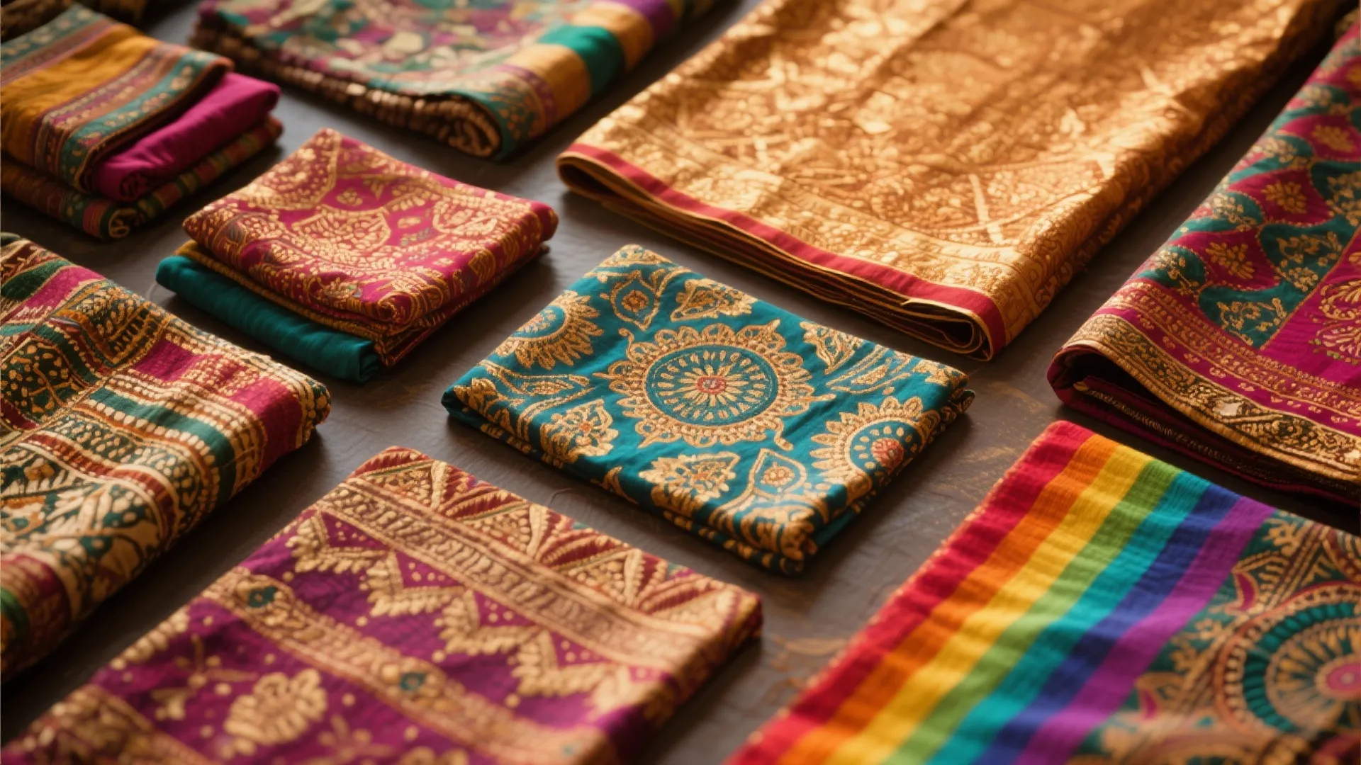 1. Play with layered textiles and patterns