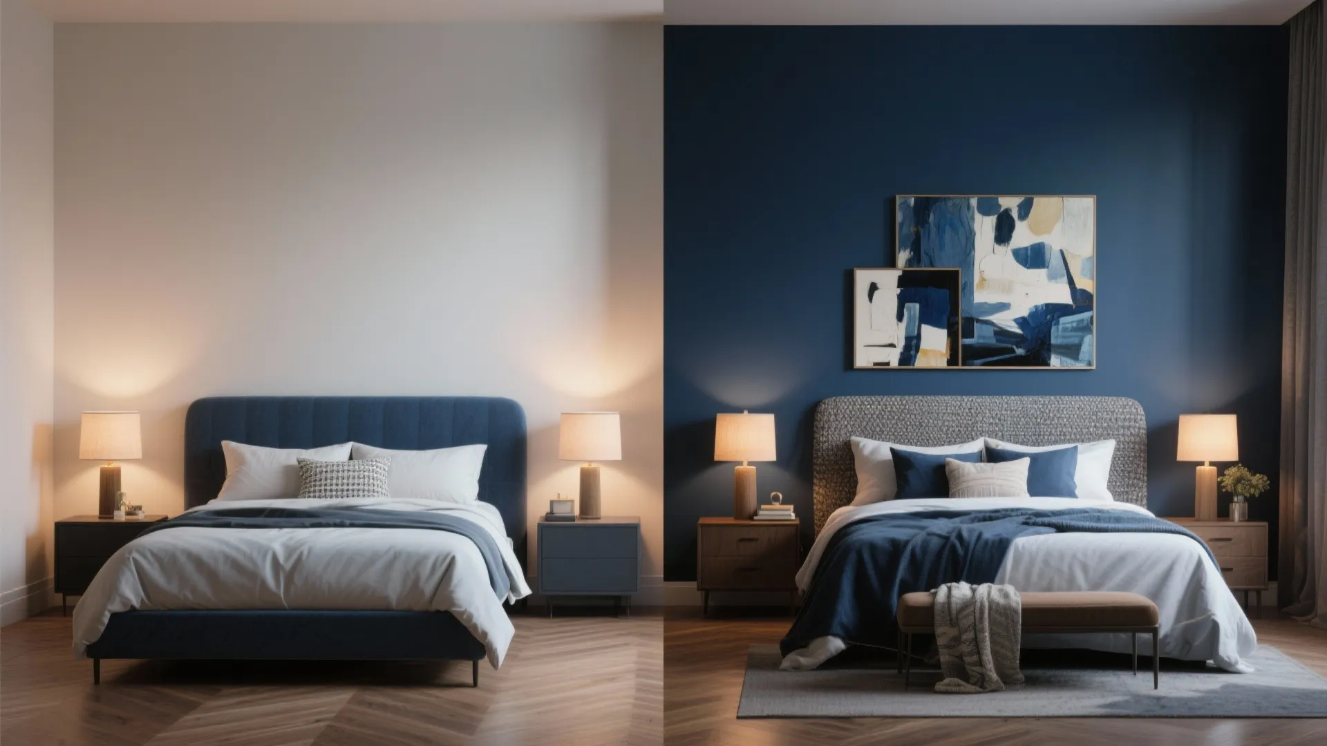 5. Moody Indigo Accent Walls for Character