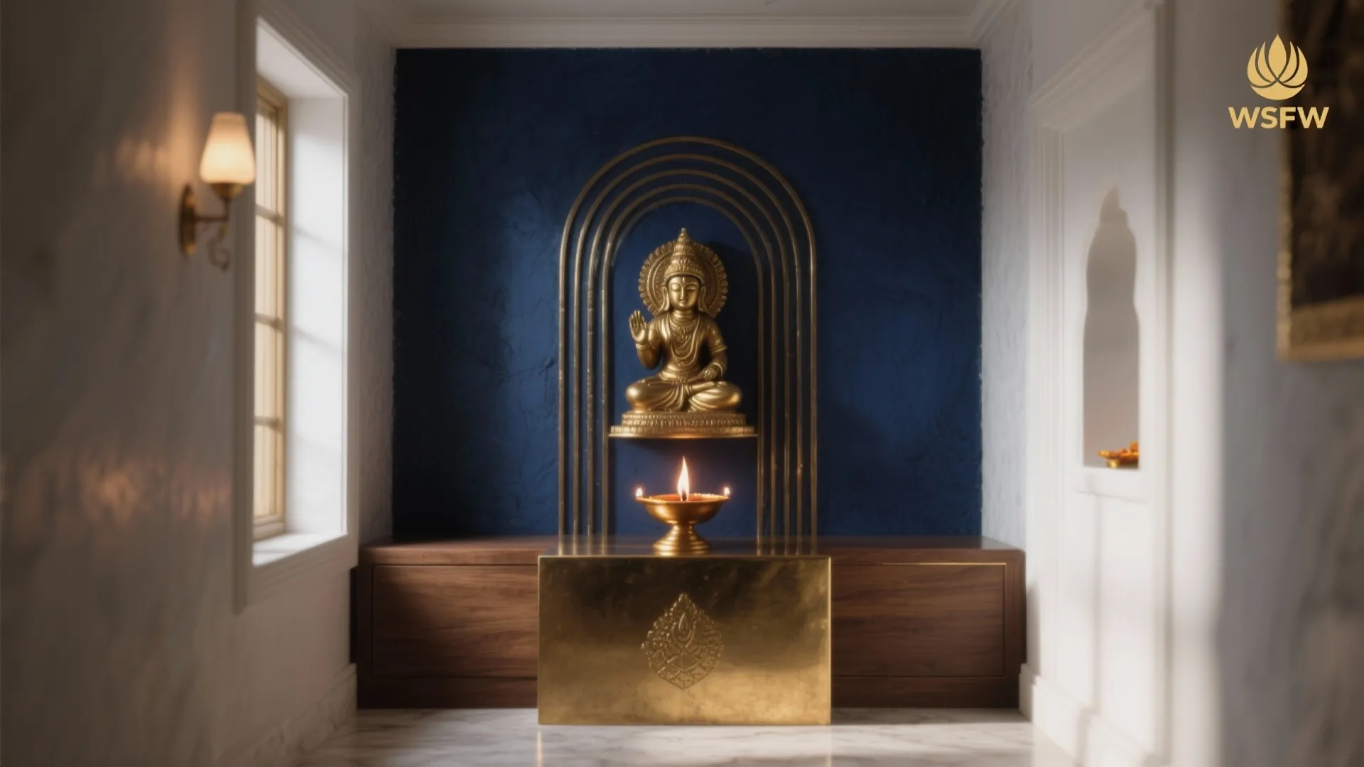 Deep Indigo with Brass Mystic