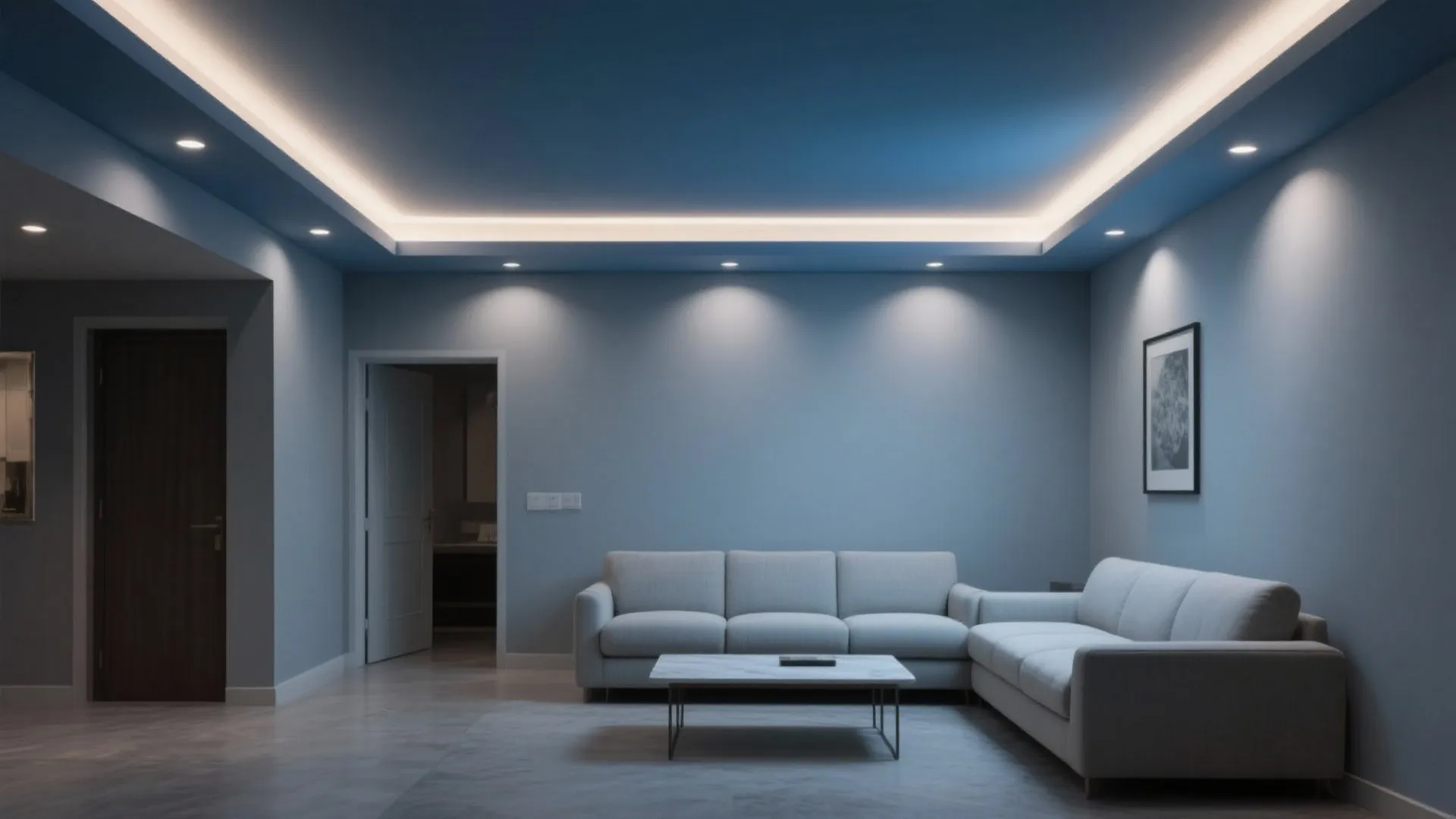 Statement Ceiling: Lighter Walls, Painted Ceiling