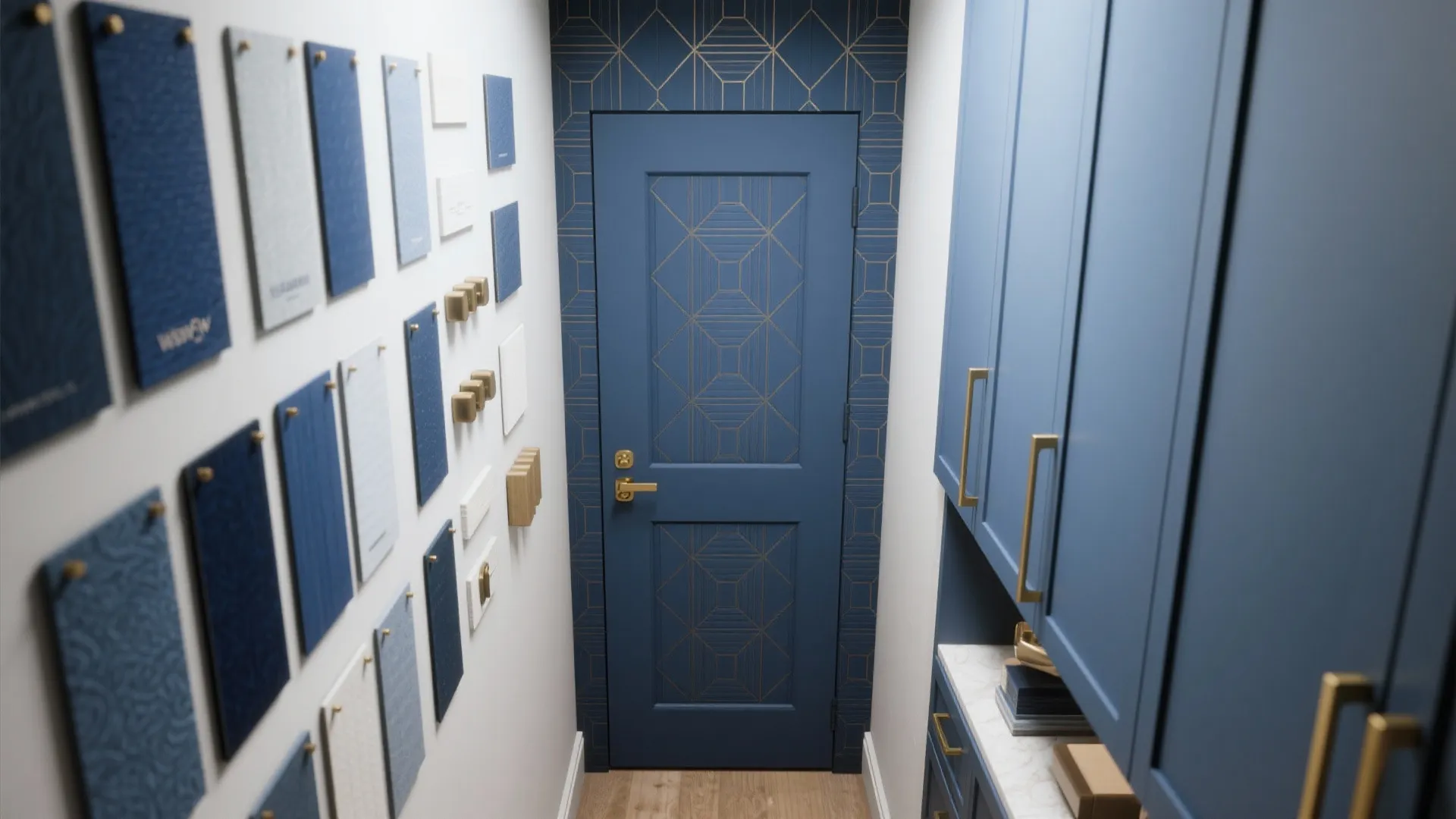 4. Geometric Indigo for Modern Edge