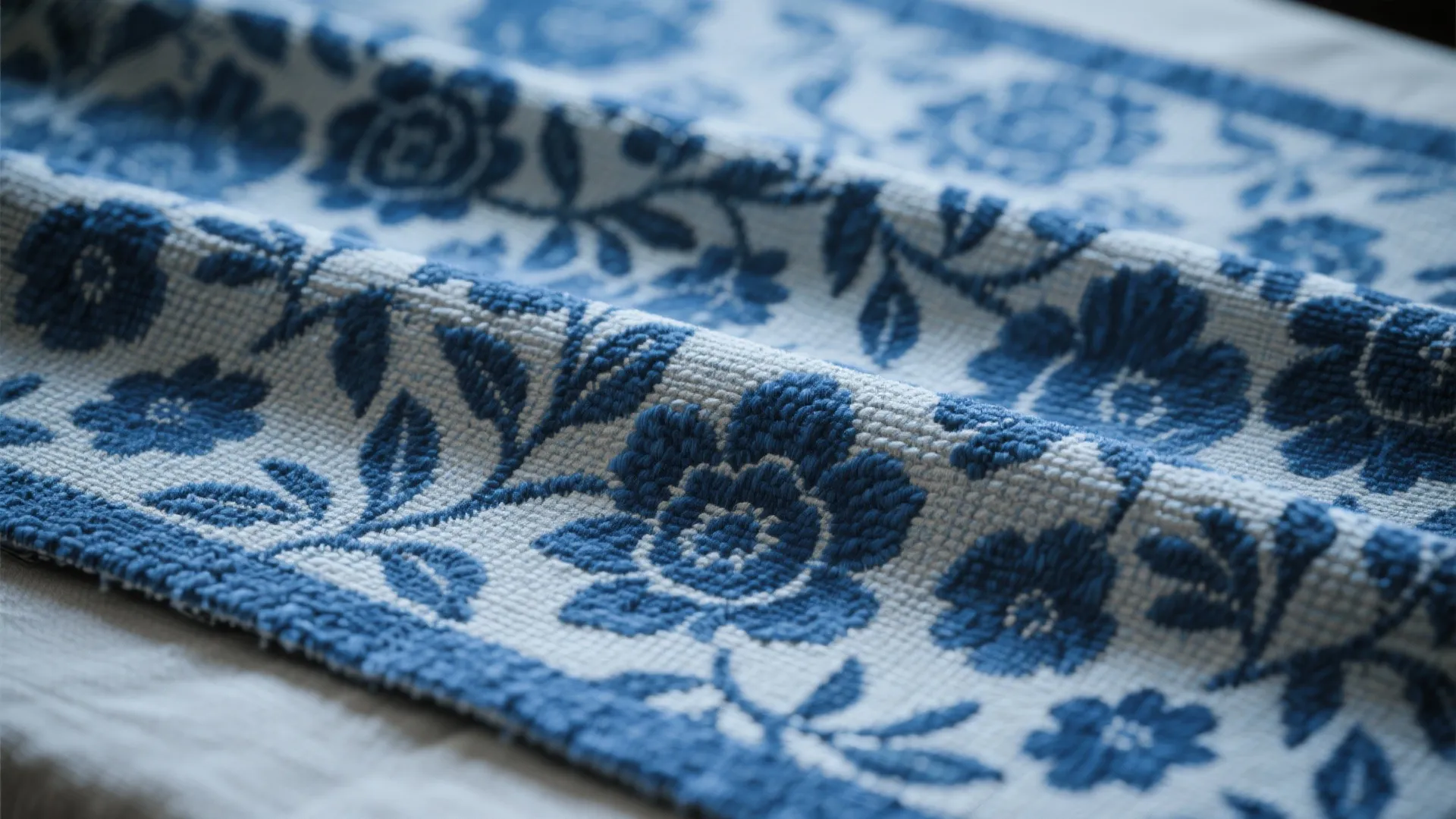 3. Patterned Indigo Runner for Hidden Personality