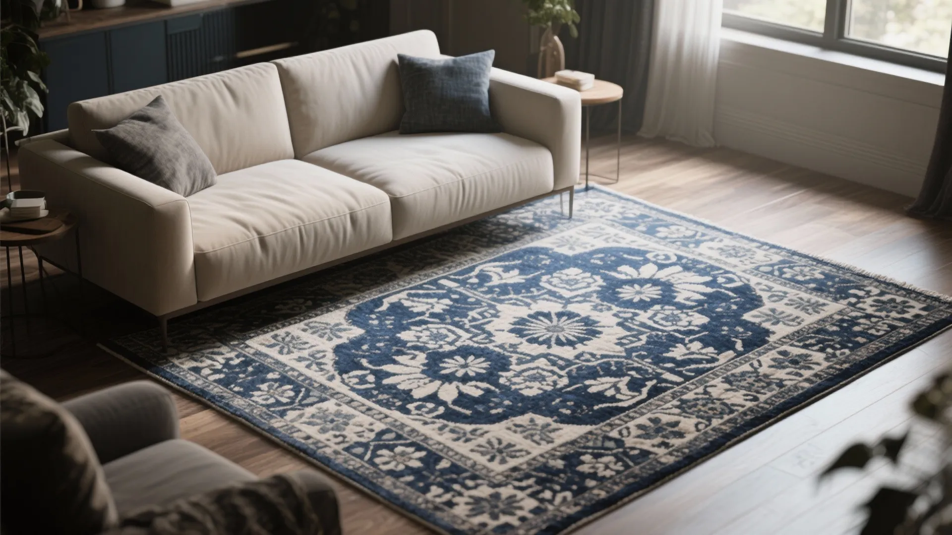 3. Patterned Indigo Statement