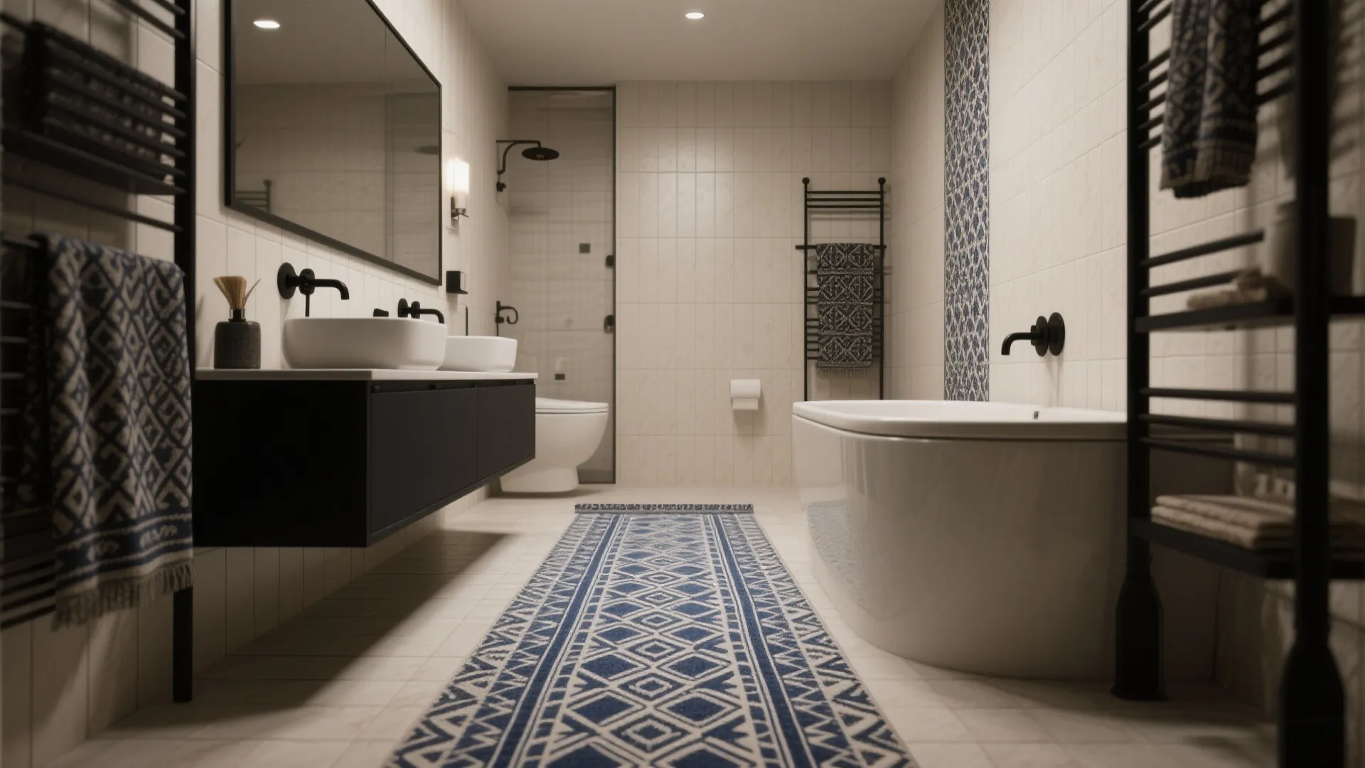 3. Patterned Indigo for Visual Interest