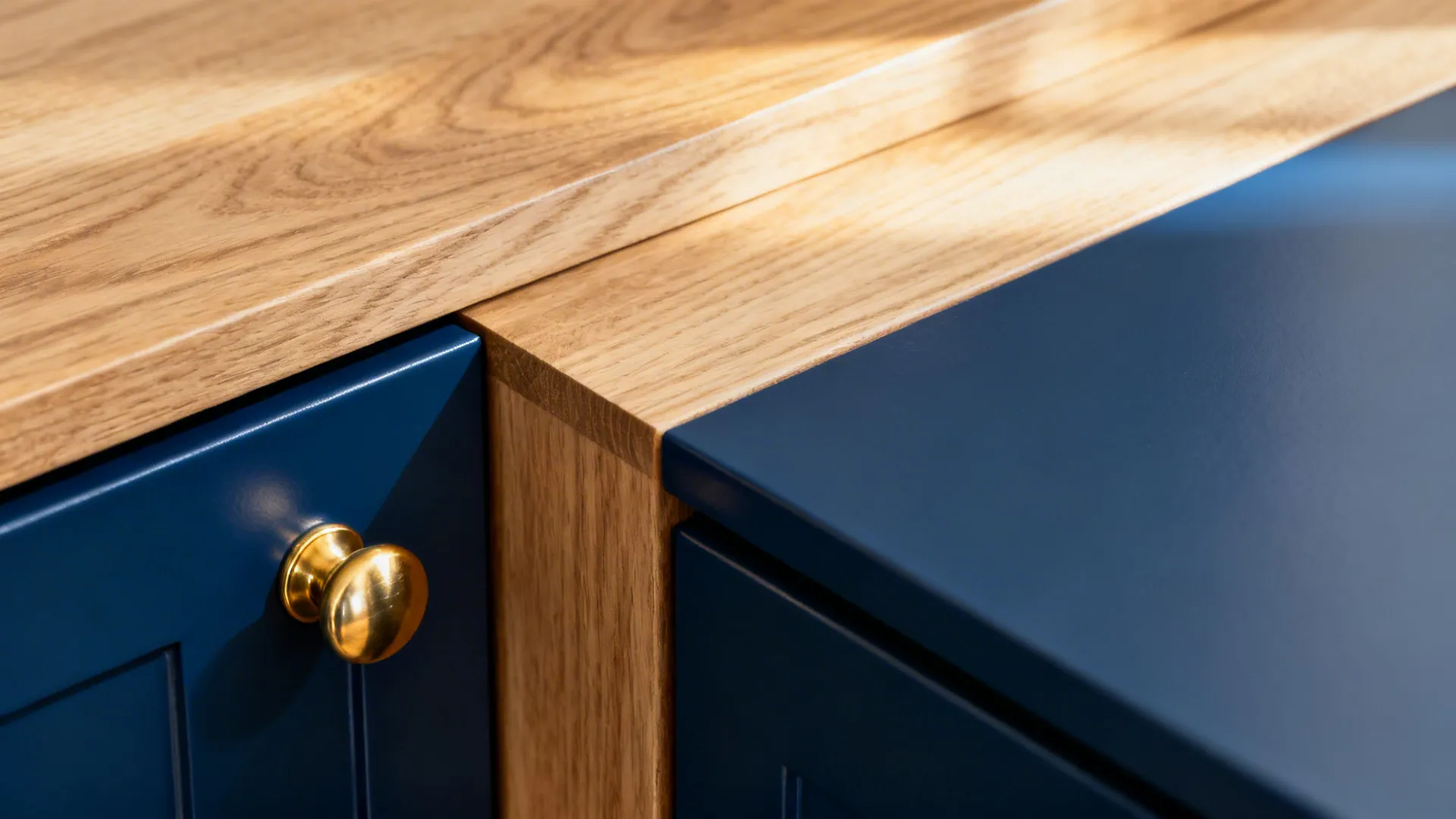 Vibrant color + warm wood for identity