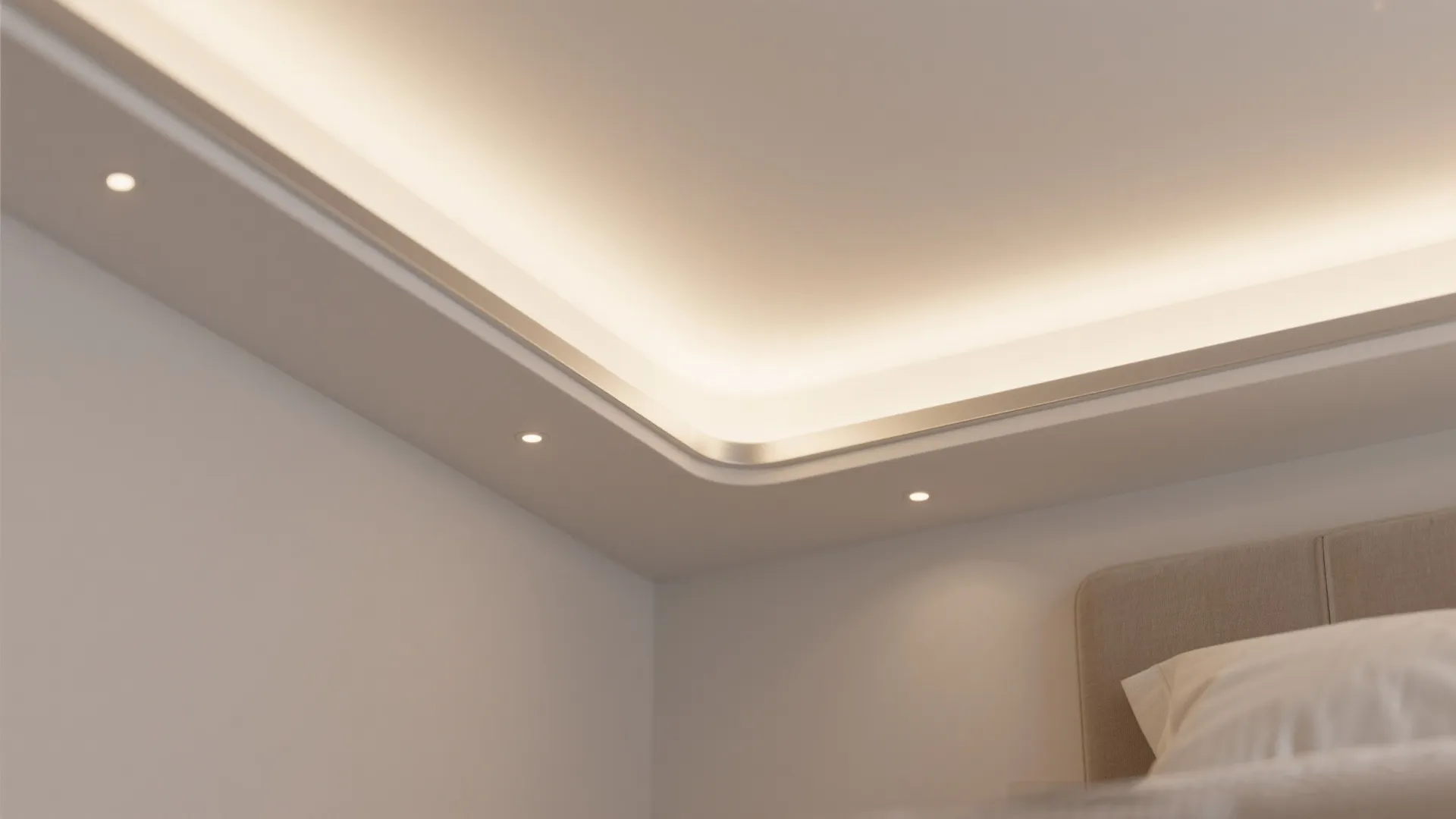 Soft indirect cove or headboard lighting