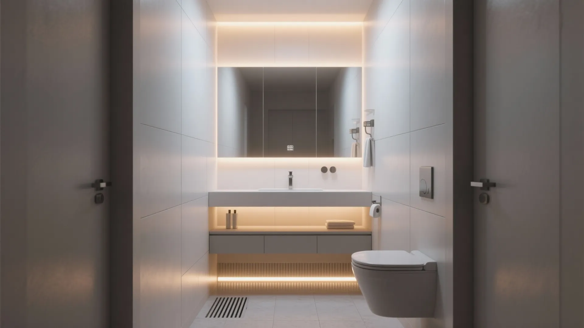 Indirect lighting to soften small rooms