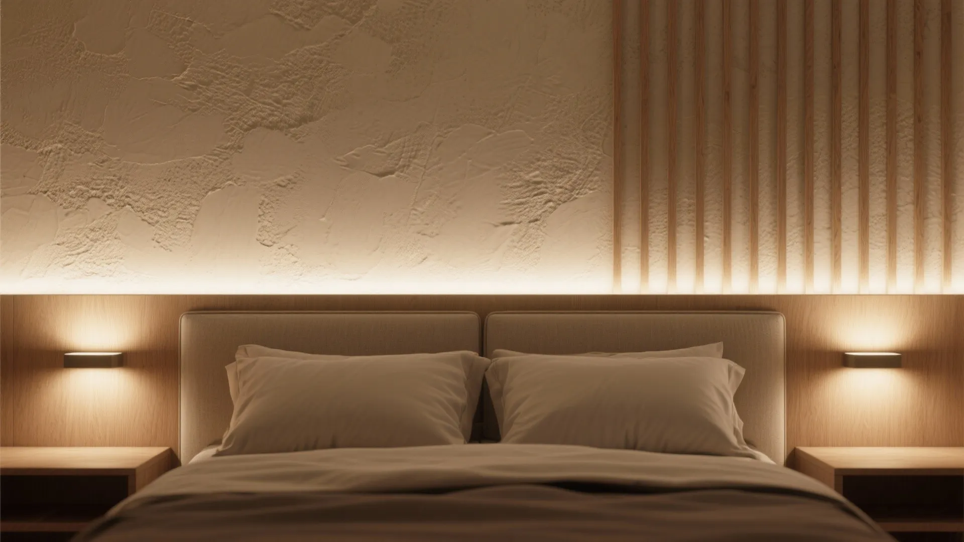 Indirect LED wall wash for a hotel-calm glow