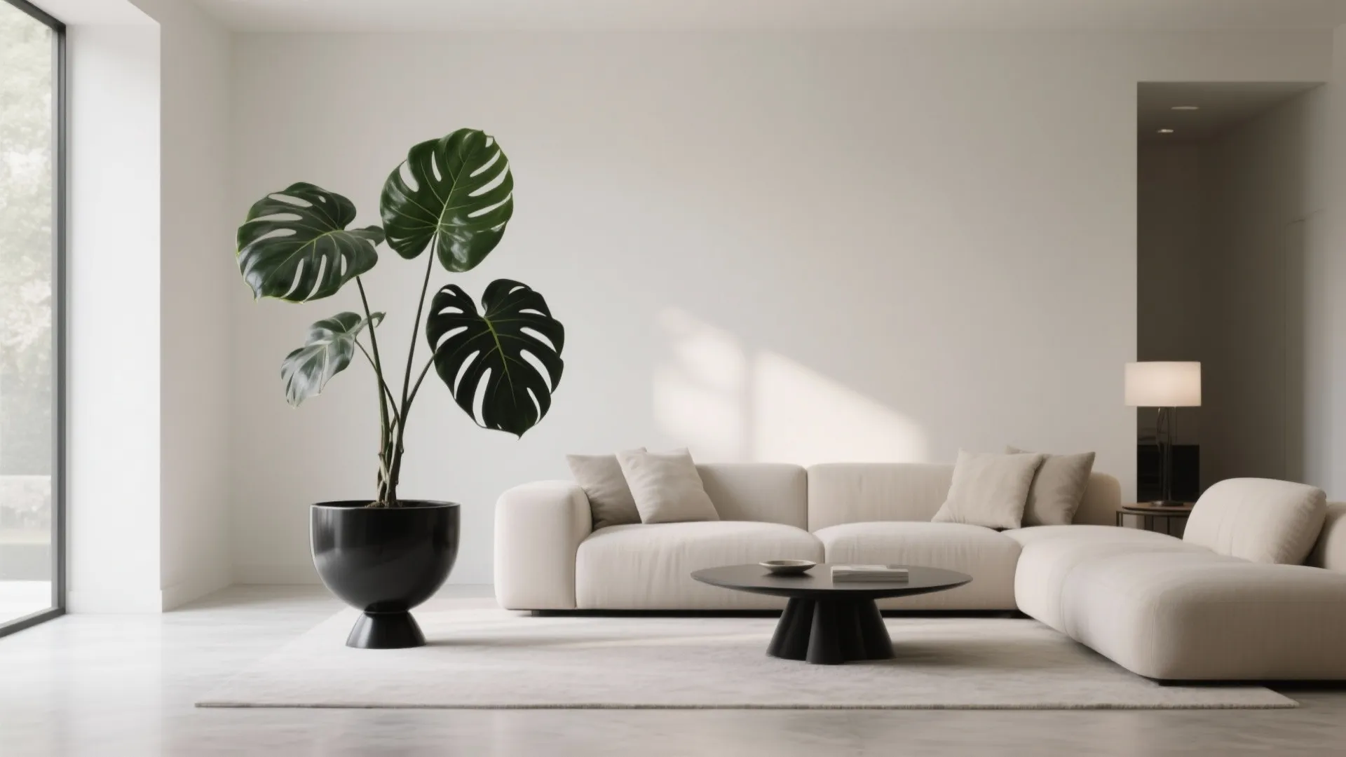 Indoor Greenery in Sculptural Planters