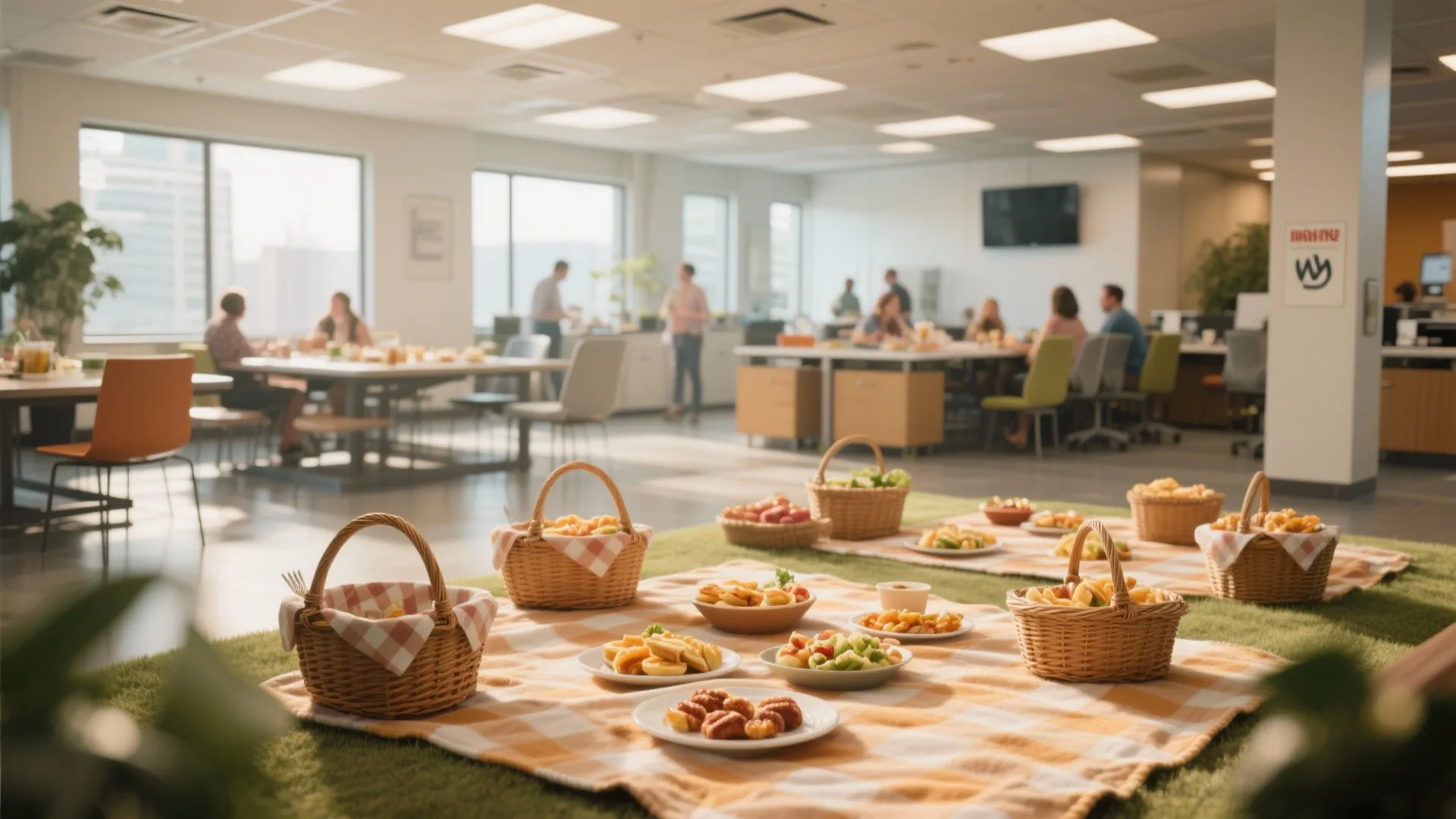 7. Lunch Hour Picnic Indoors