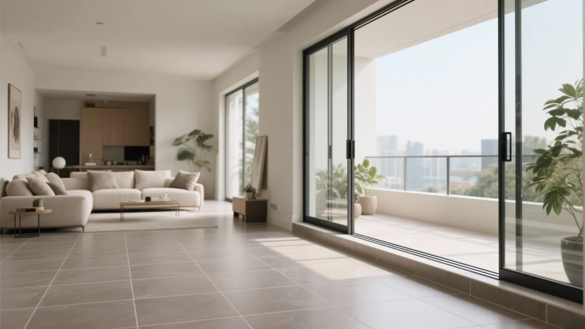 Seamless Indoor–Outdoor Tile Continuity