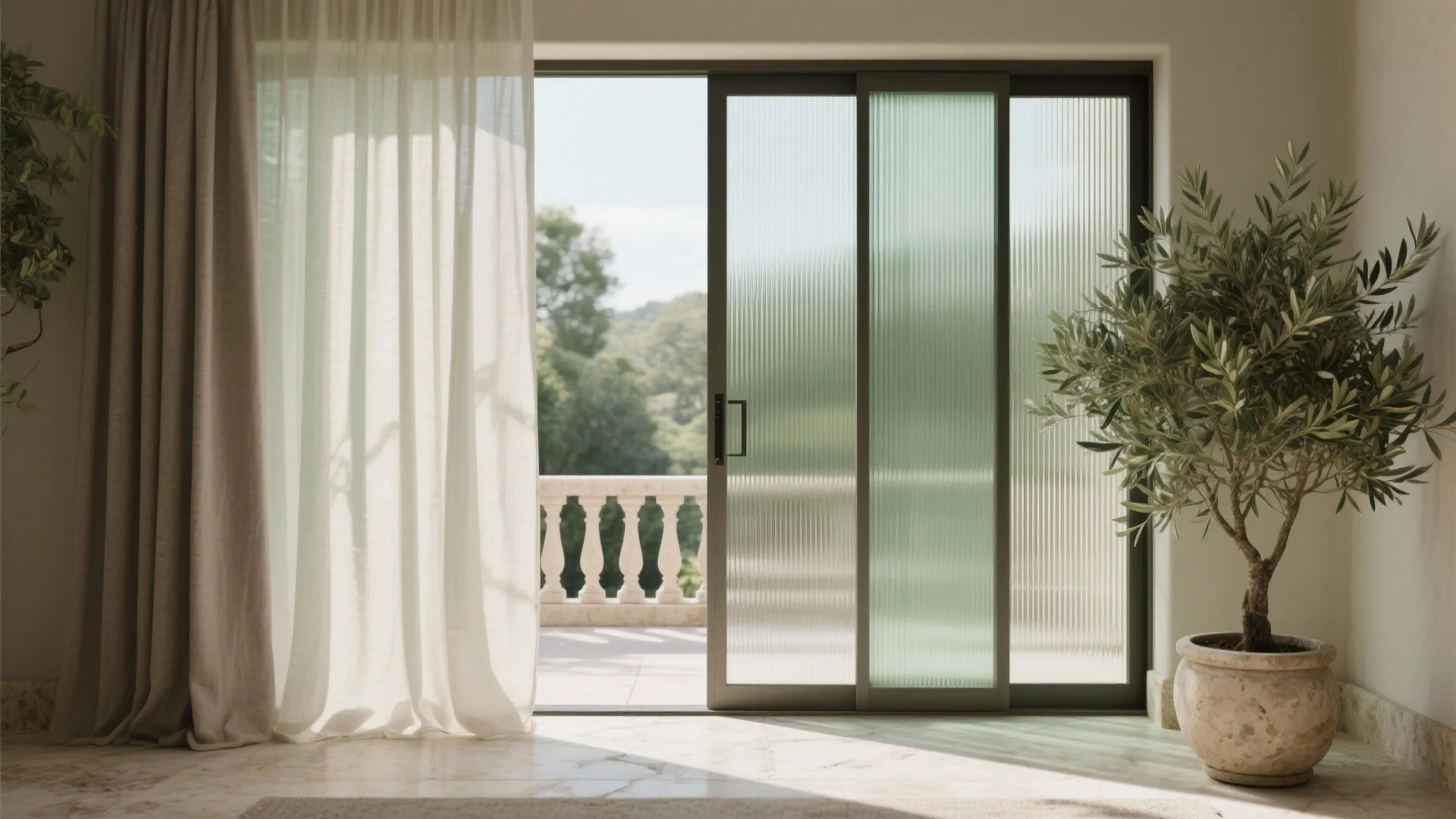 Indoor–outdoor vignettes in compact footprints